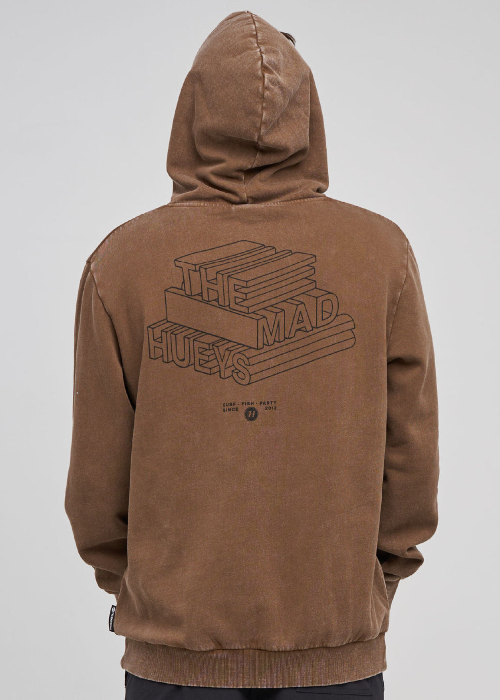 Mad Hueys Hueys Letter Hooded Pullover