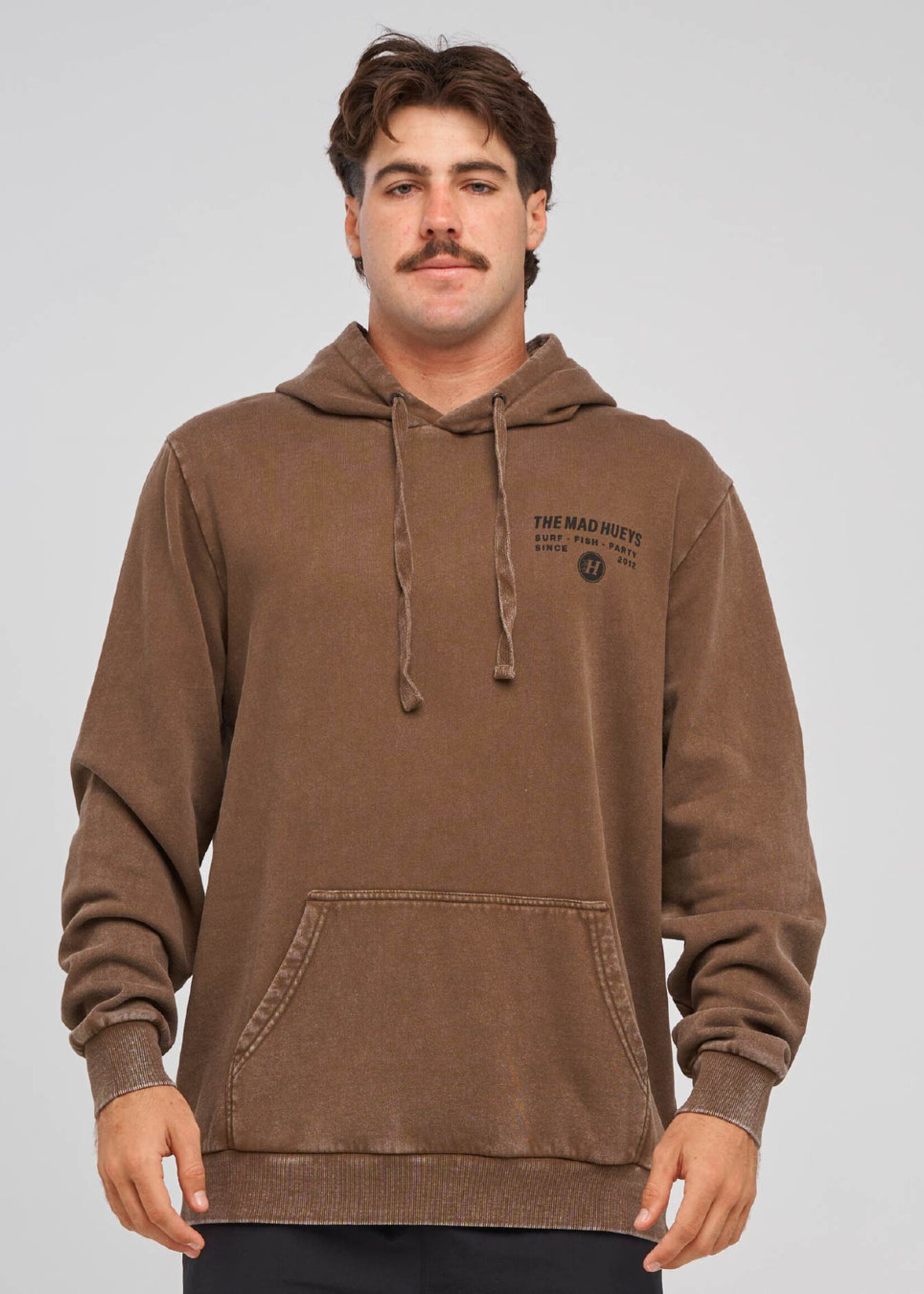 Mad Hueys Hueys Letter Hooded Pullover