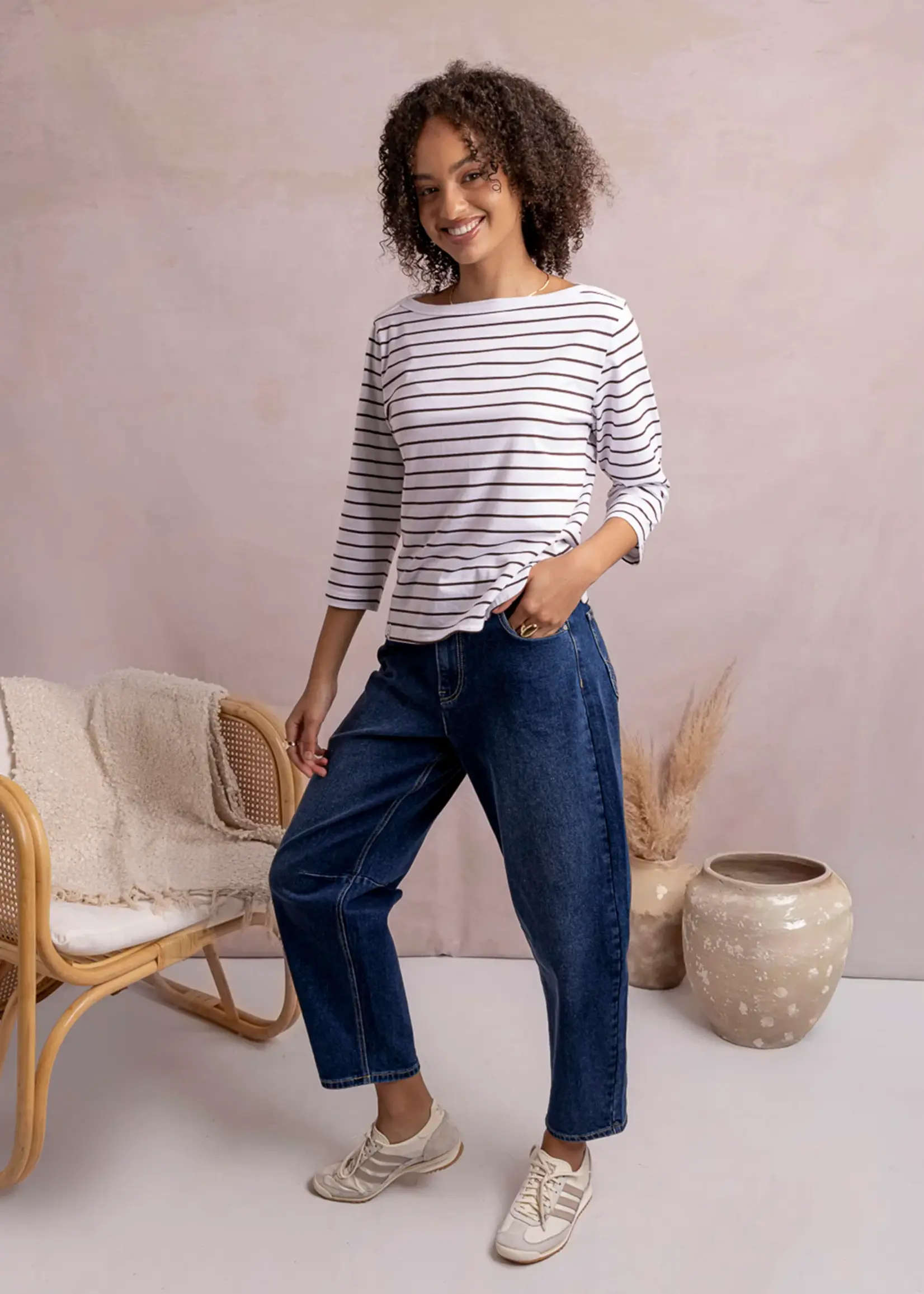 Elm Lifestyle Eliza Boat Neck Tee