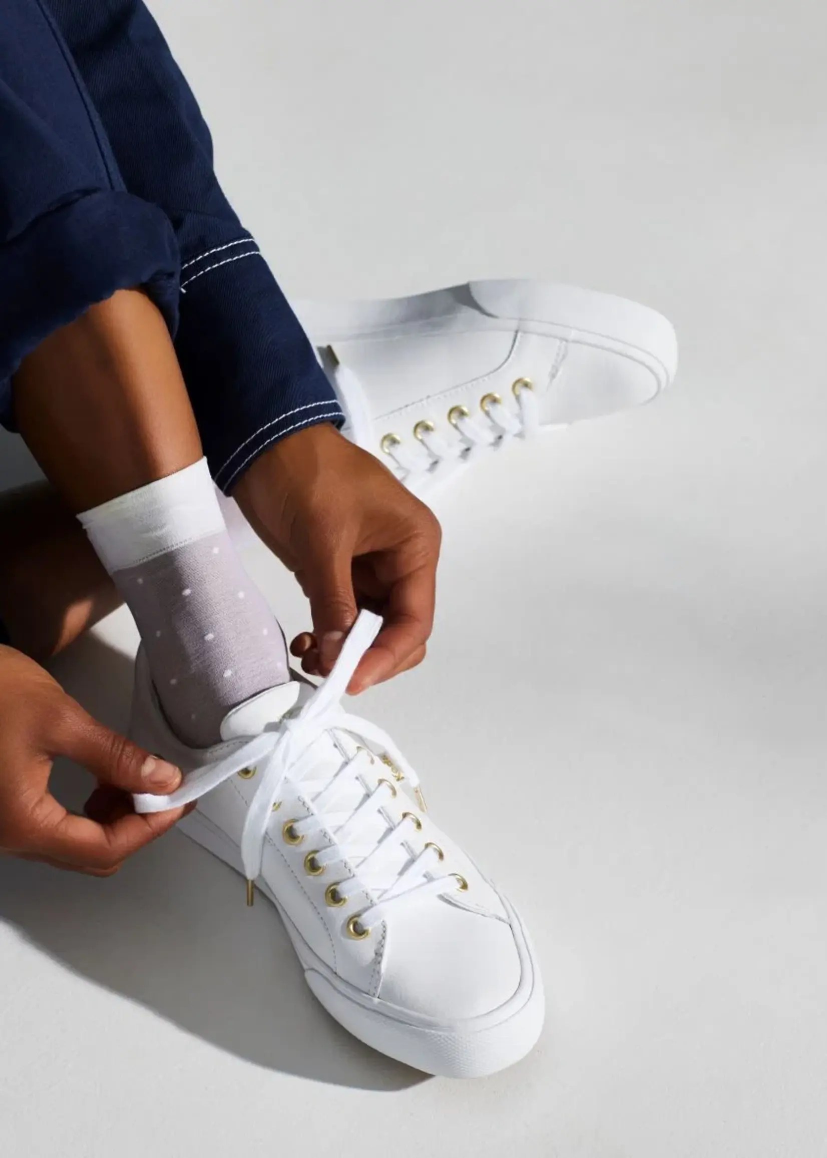 Keds Jump Kick Leather White/Gold 10