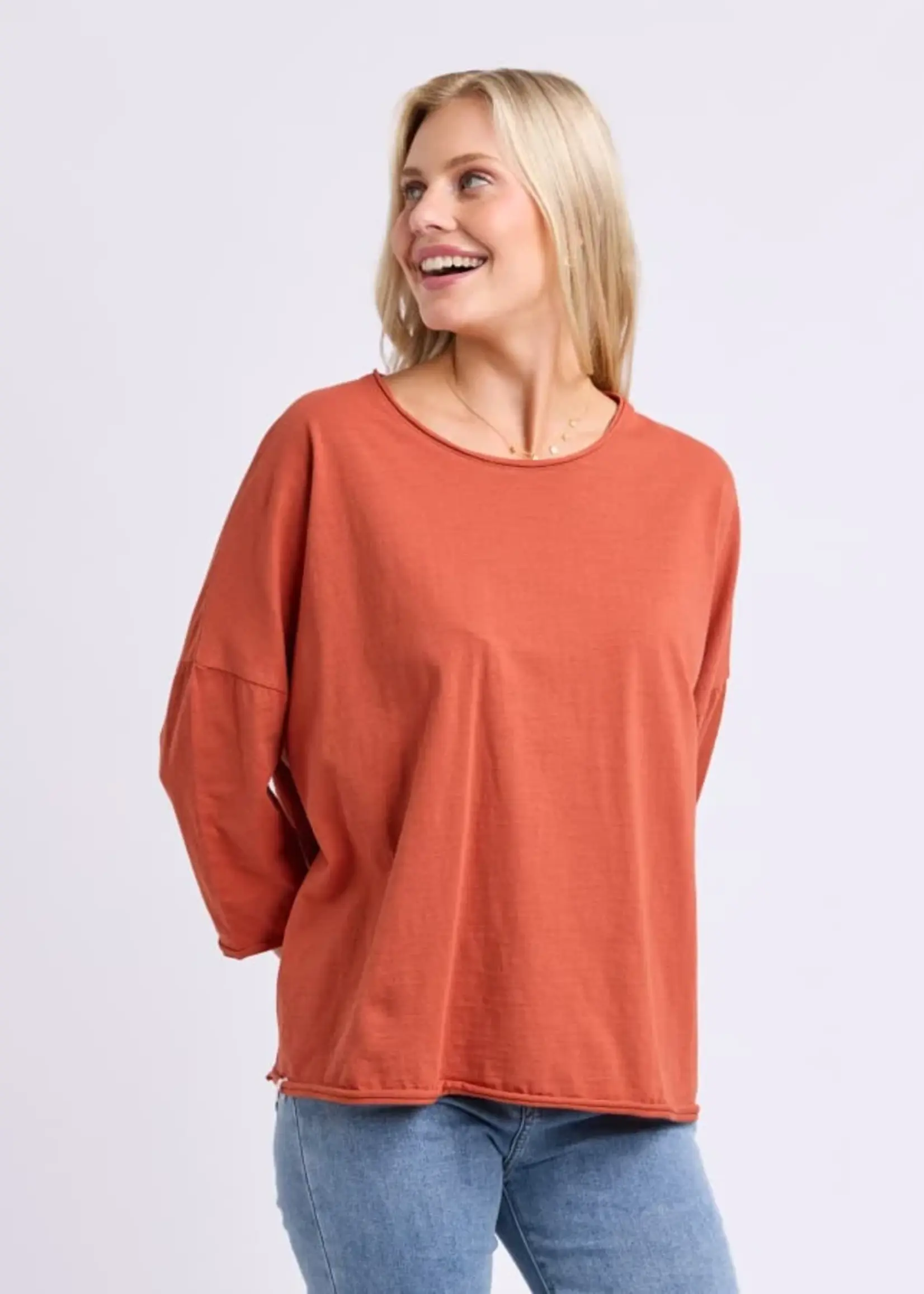 Anya L/S Tee - Earth Brown