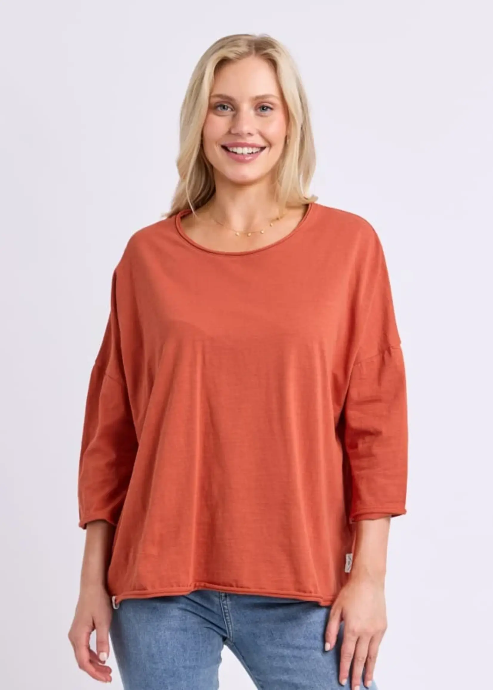 Anya L/S Tee - Earth Brown