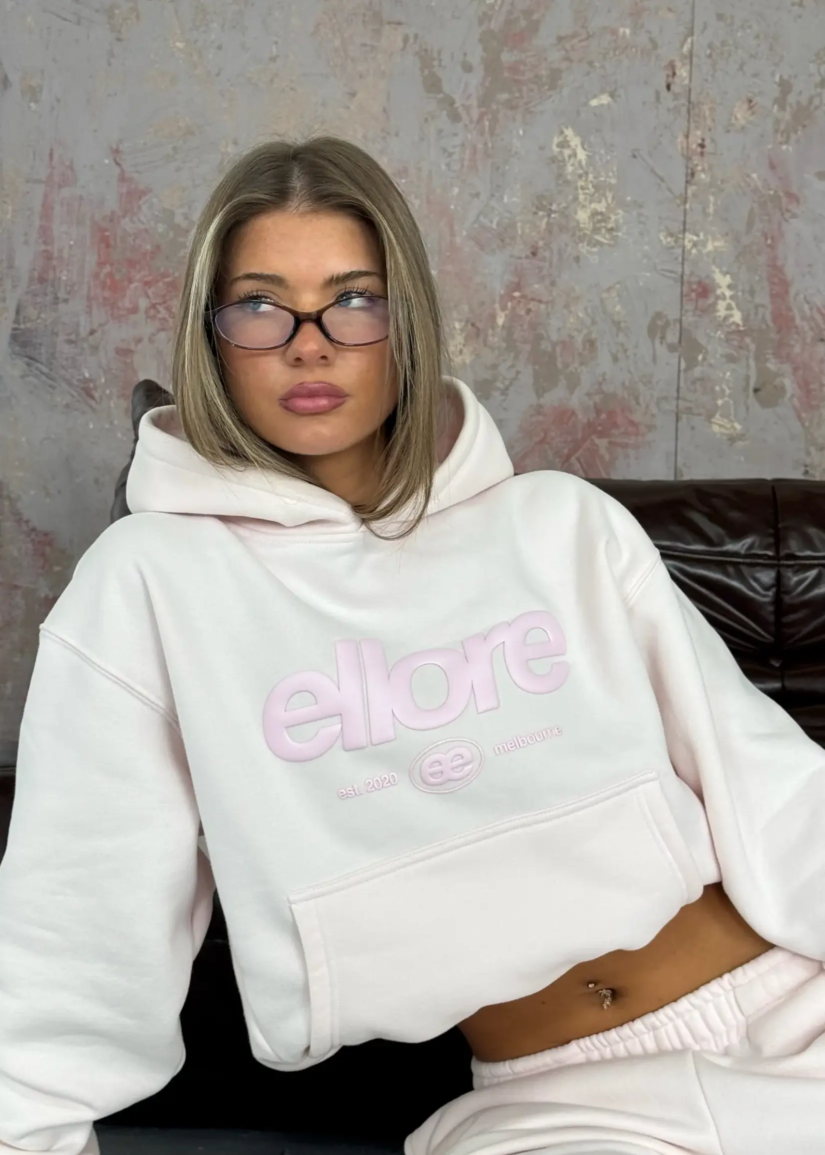 Boxy Adjustable Hoodie - Bunny Pink 2.0