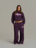 Boxy Adjustable Hoodie - Plum