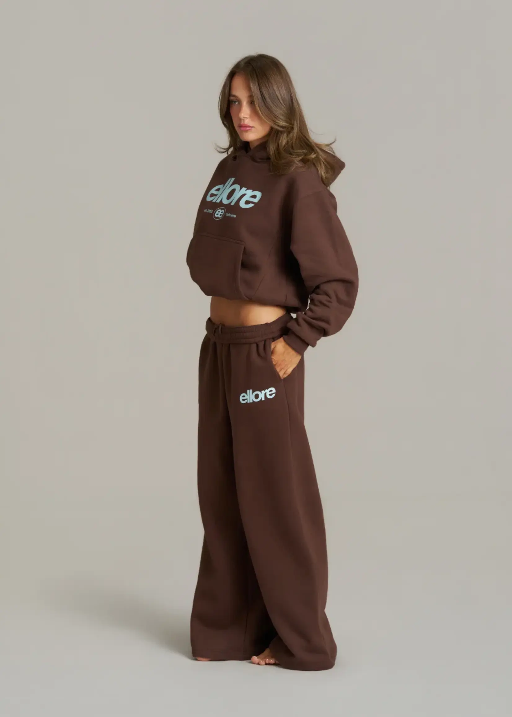Boxy Adjustable Hoodie - Chocolate