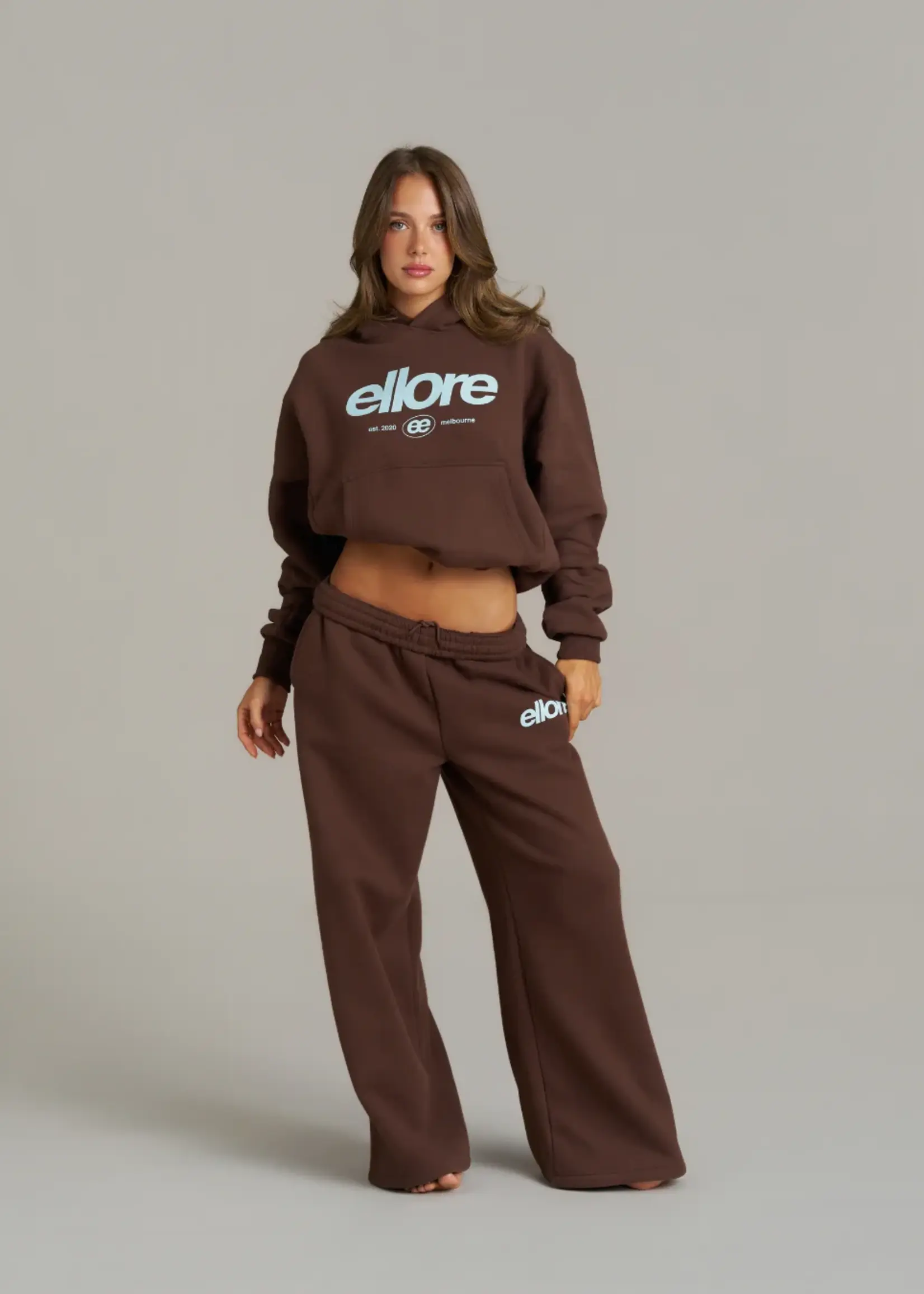 Boxy Adjustable Hoodie - Chocolate