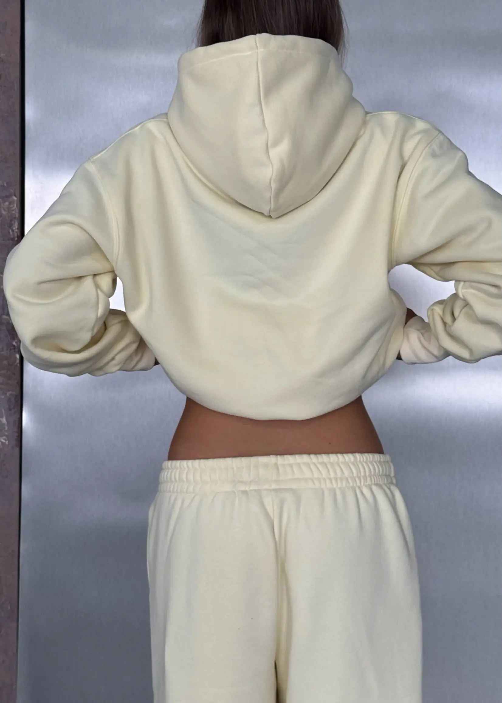 Boxy Adjustable Hoodie - Butter Yellow 2.0