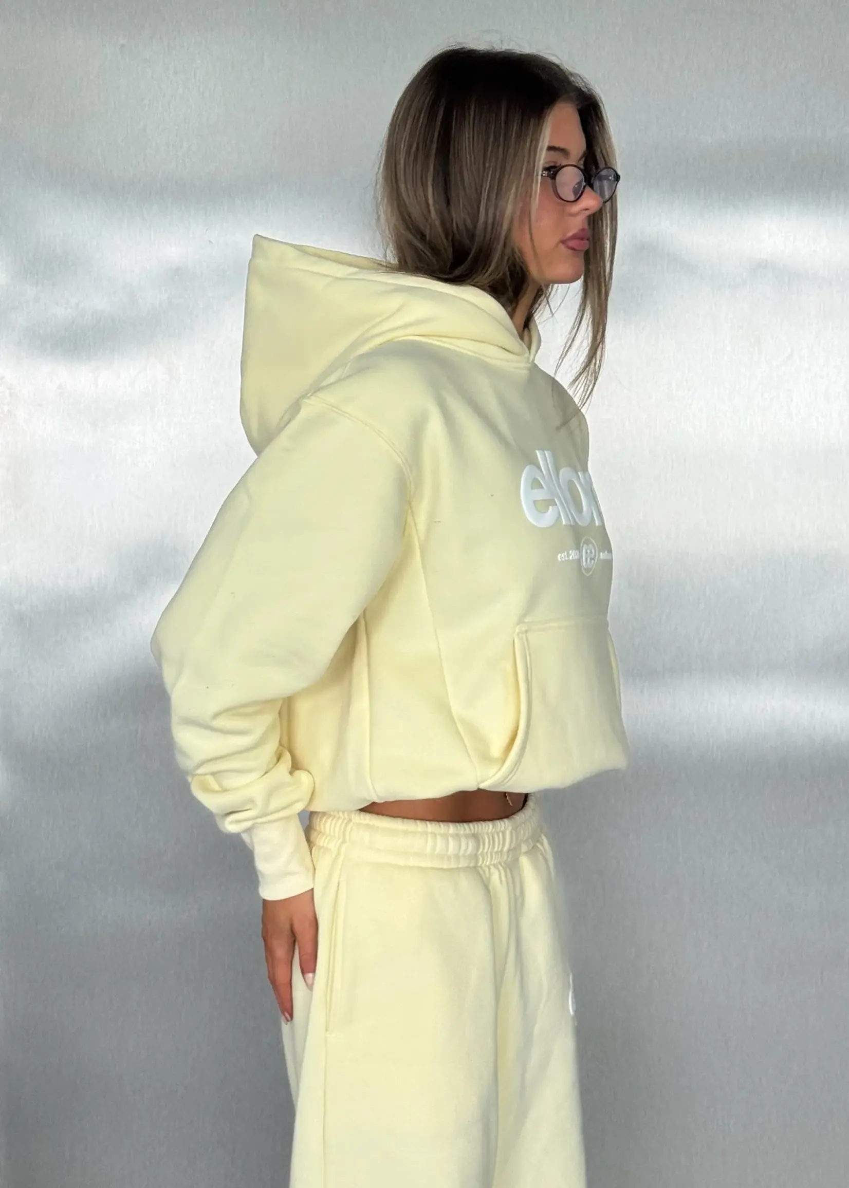 Boxy Adjustable Hoodie - Butter Yellow 2.0