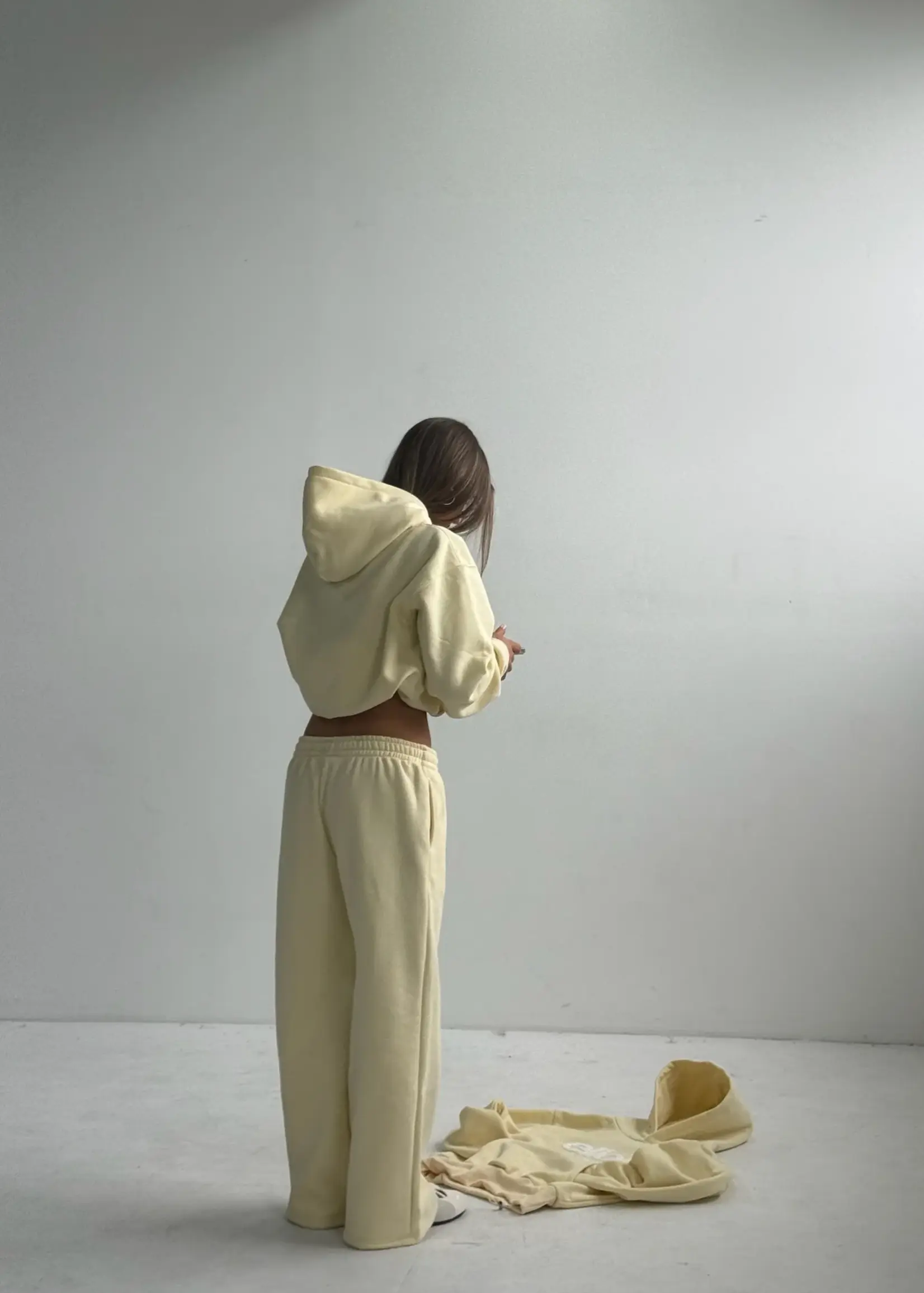 Boxy Adjustable Hoodie - Butter Yellow 2.0