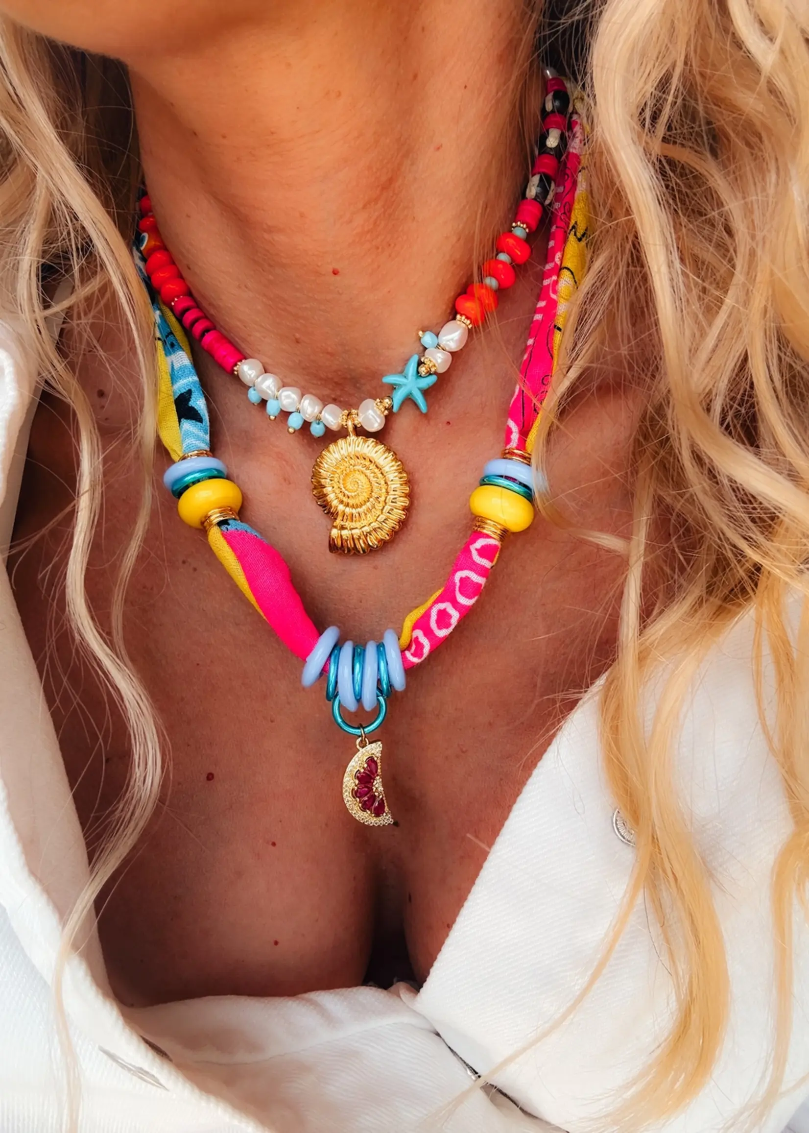 Goupi Nautilus Metallic Shell Necklace