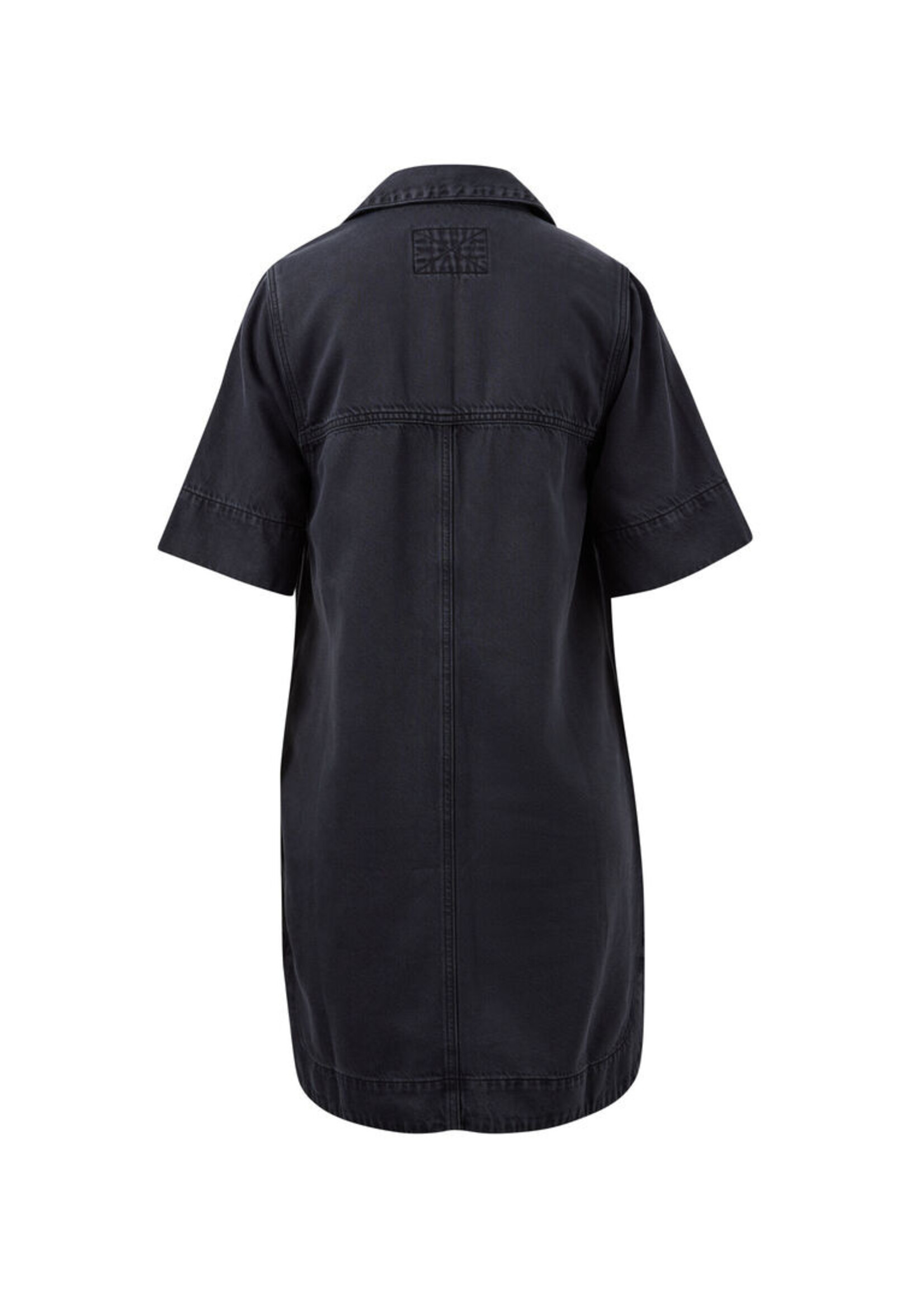 Ceres Life Bonnie Relaxed Shirt Dress - Washed Black