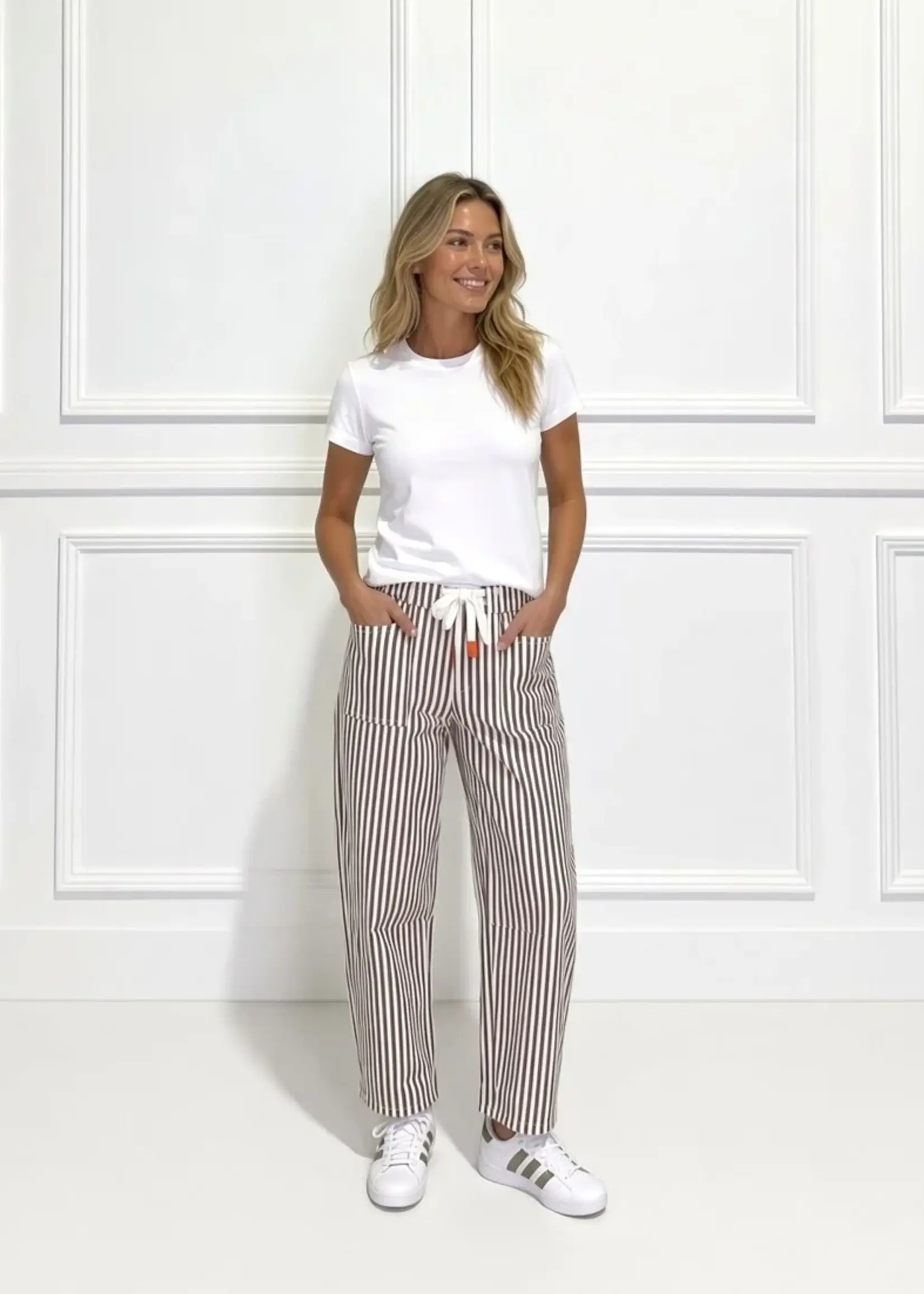 Carter Barrel Jean - Chocolate Stripe