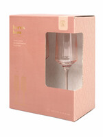 The Luna Set of 2  Champagne Flutes - Blush
