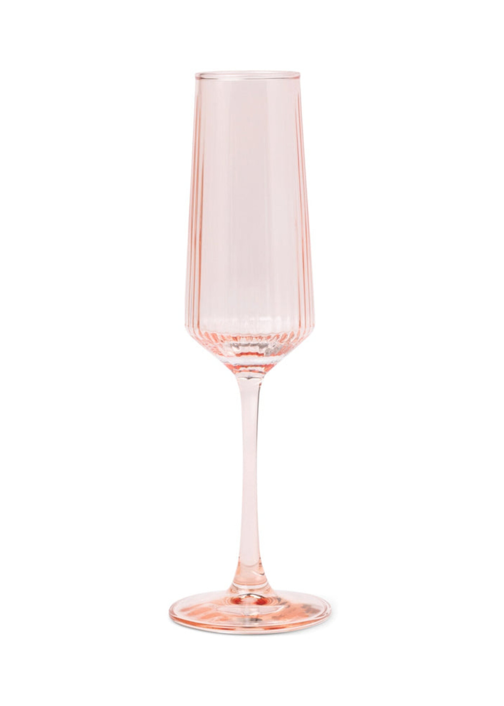 The Luna Set of 2  Champagne Flutes - Blush