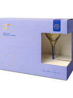 Design Works The Olive Martini Glass Set of 2 Olive + Cobalt