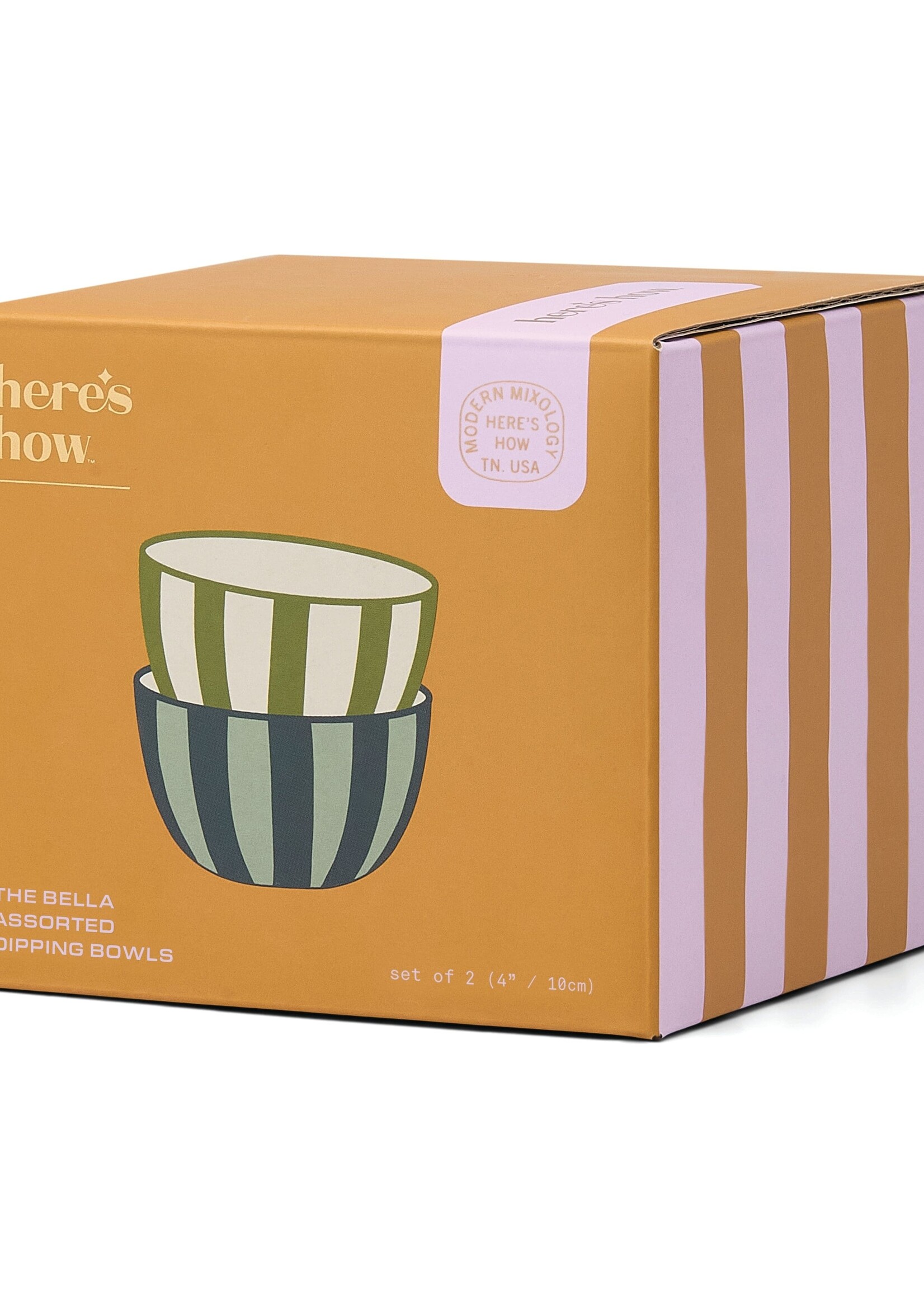 Design Works The Bella Dipping Bowls - Green/Blue