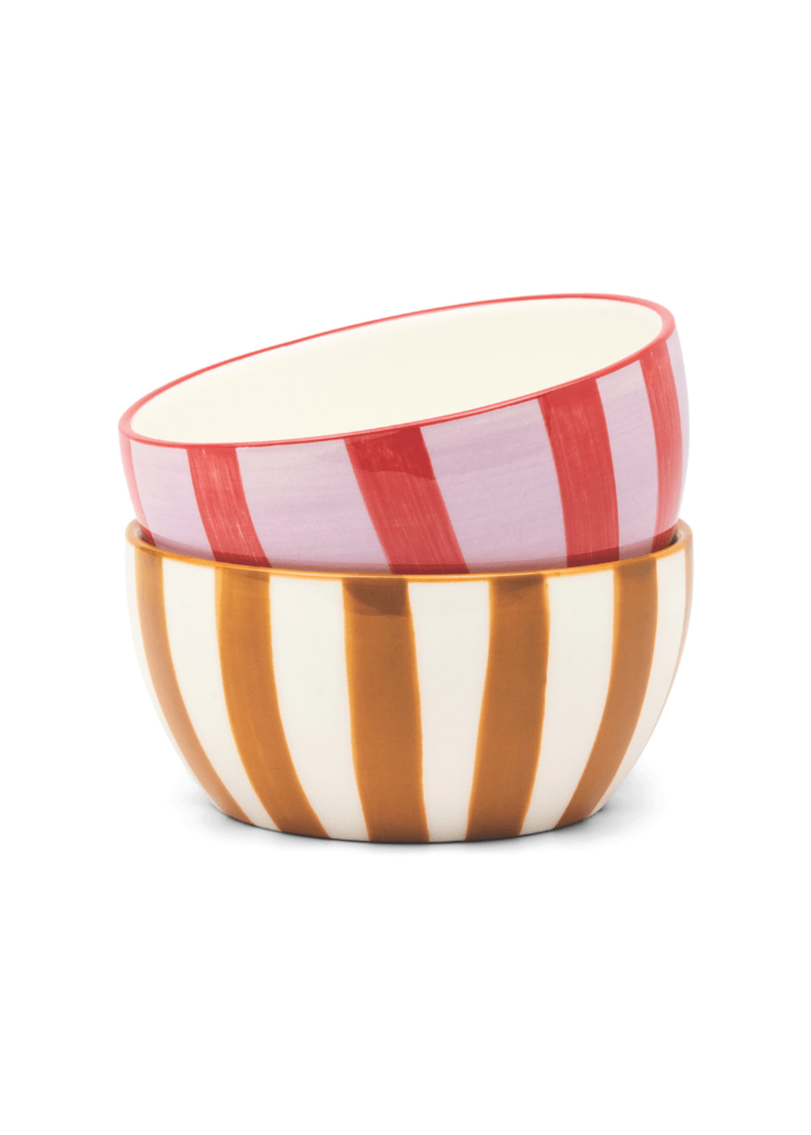 Design Works The Bella Dipping Bowls - Lilac/Rust