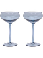 Design Works The Lou Couple Glass Set of 2 Blue