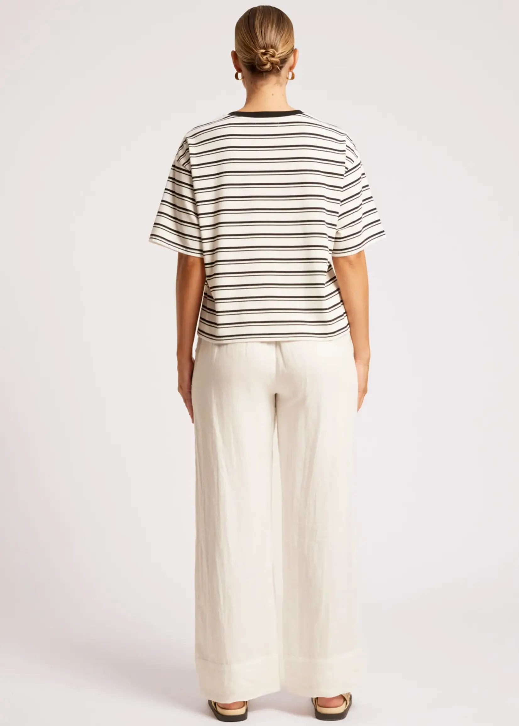 EB & Ive Paloma Striped Tshirt - Black/White
