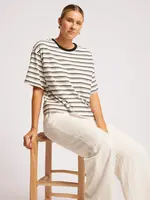 EB & Ive Paloma Striped Tshirt - Black/White