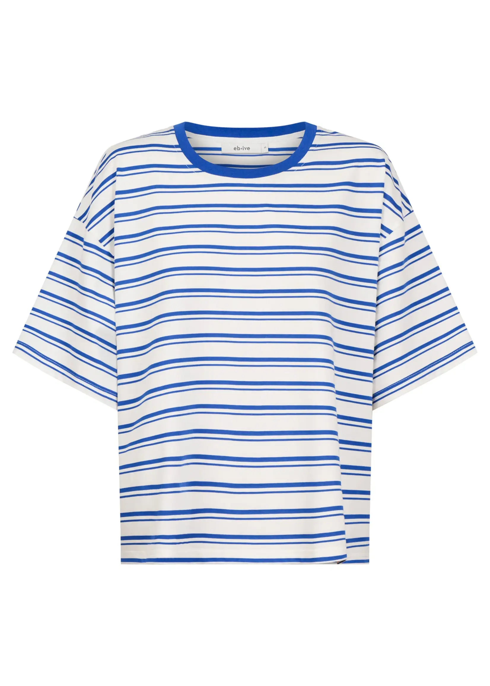 EB & Ive Paloma Striped Tshirt - Azure/White