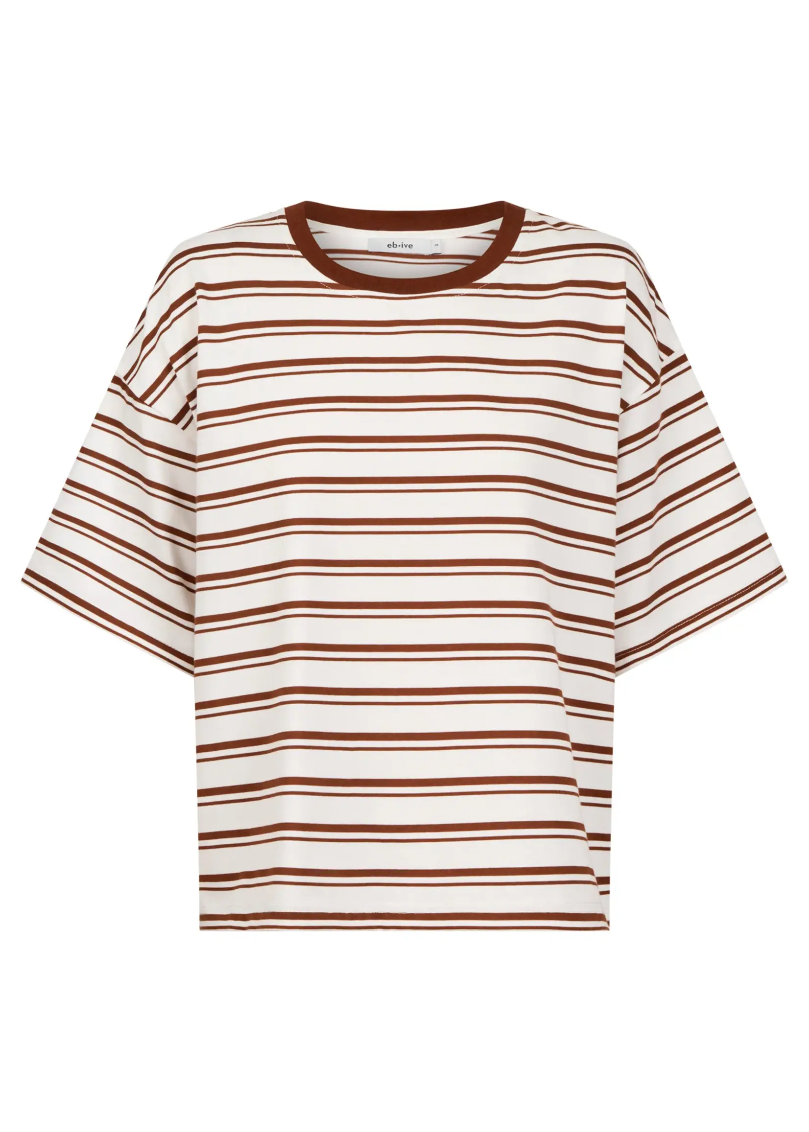 EB & Ive Paloma Striped T-shirt - Dune/White