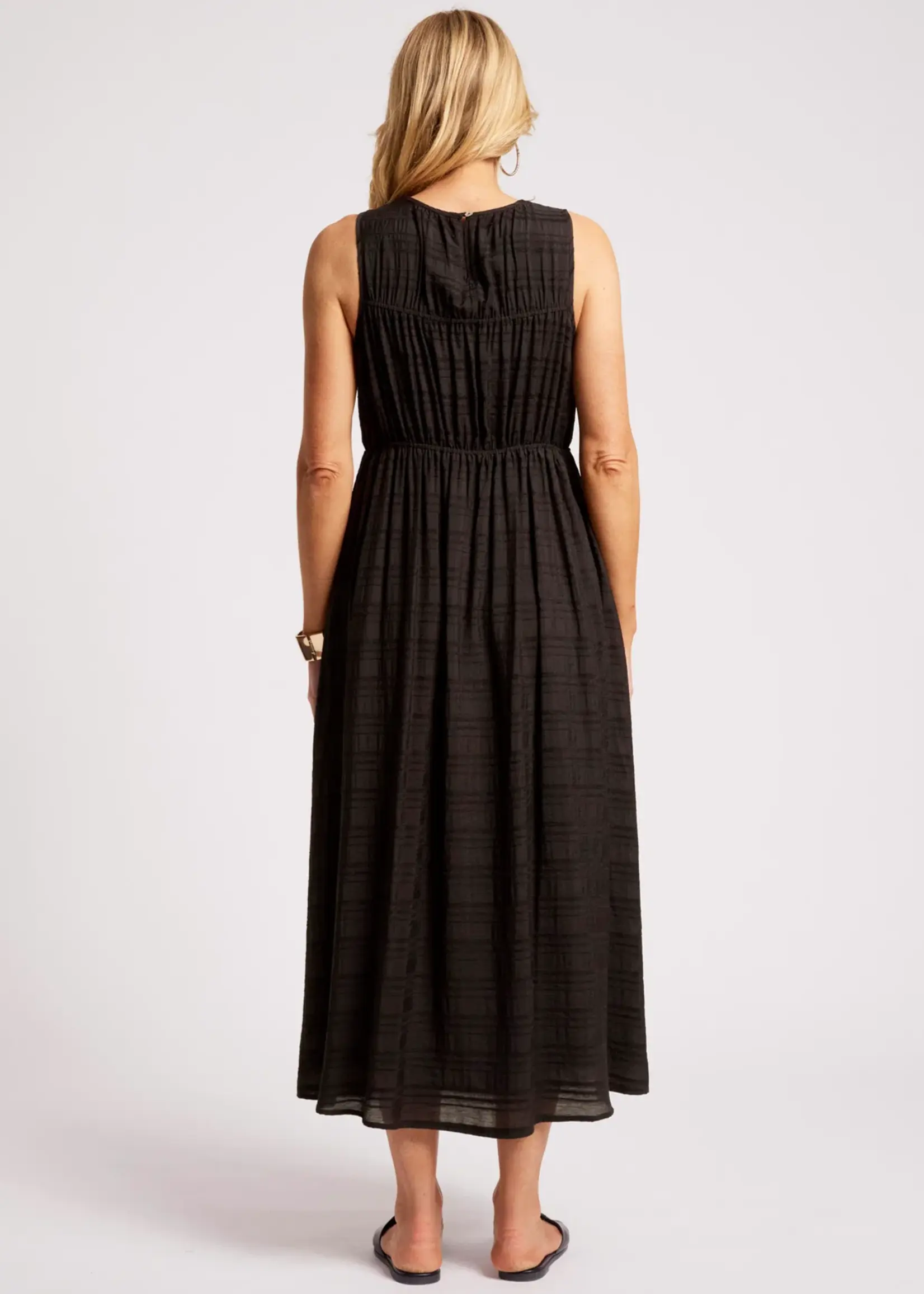 EB & Ive Sovana Ruched Maxi Dress - Black