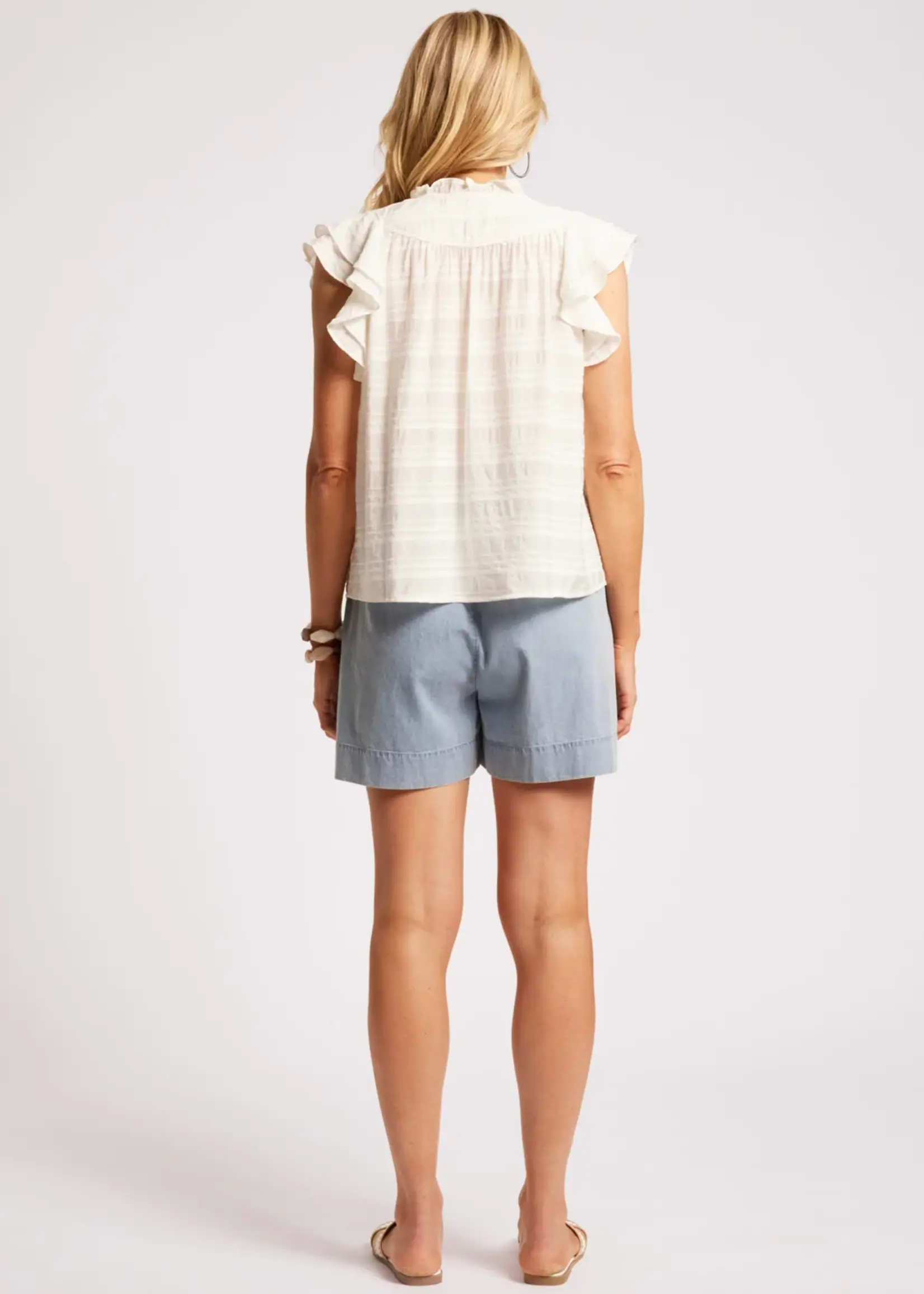 EB & Ive Sovana Frill Tank - White
