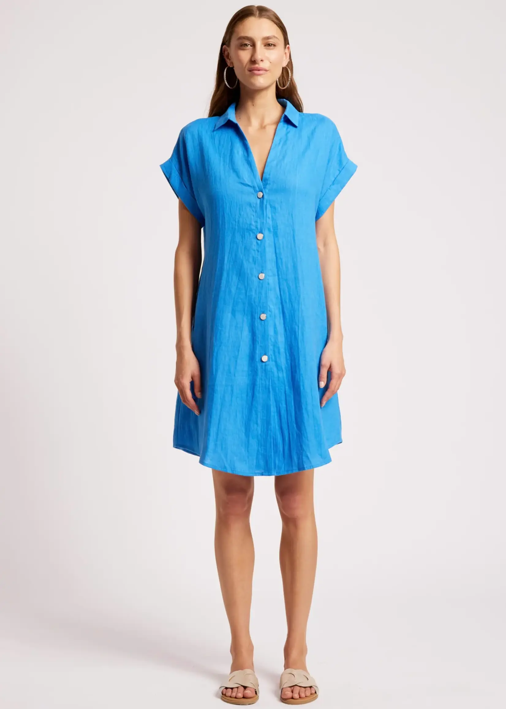 EB & Ive Maris Shirt Dress - Marine