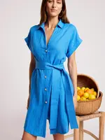 EB & Ive Maris Shirt Dress - Marine