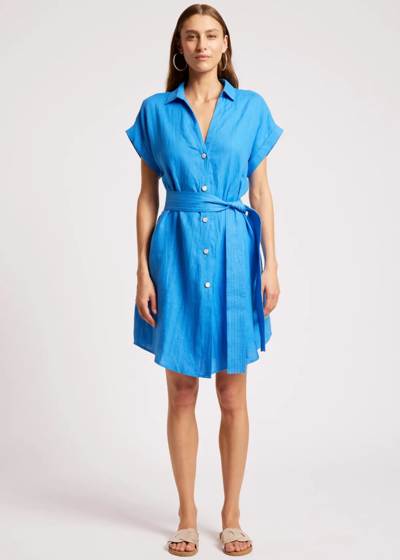 EB & Ive Maris Shirt Dress - Marine