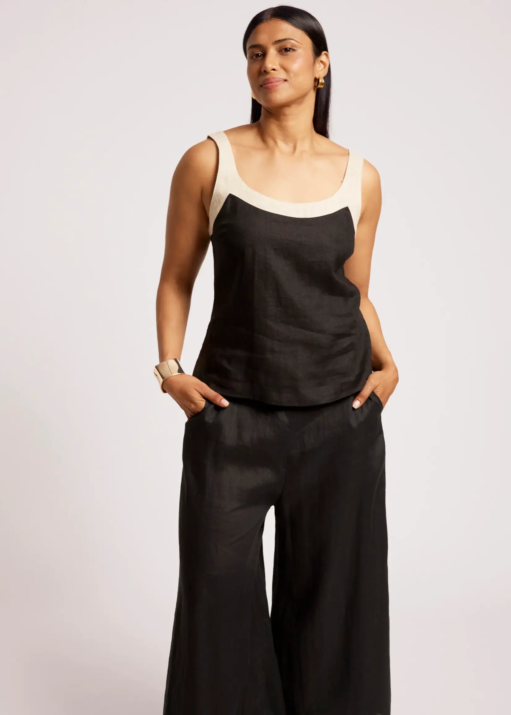 EB & Ive Maris Splice Tank - Black/Tusk