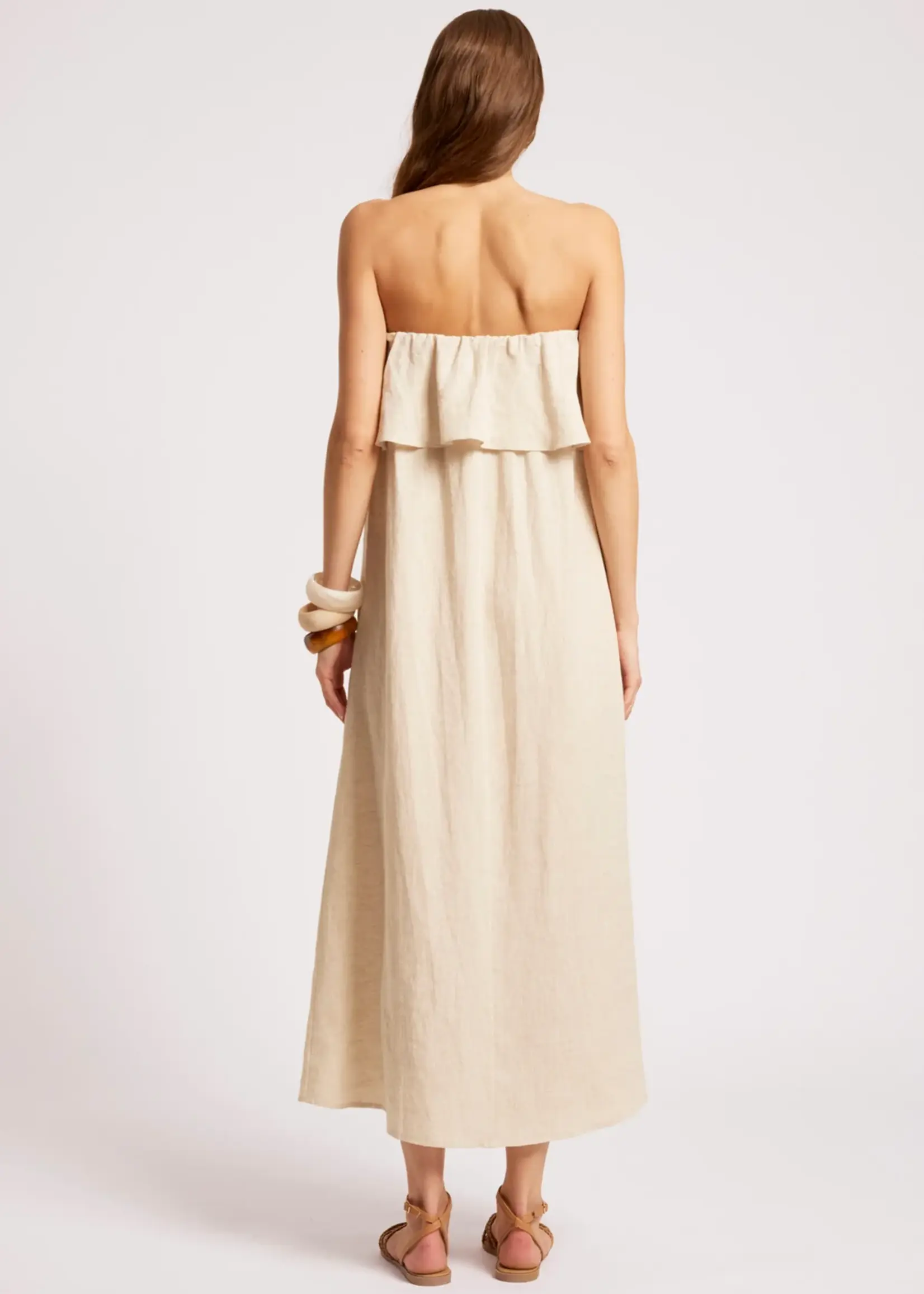 EB & Ive Maris Strapless Dress - Tusk
