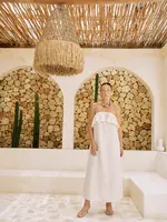 EB & Ive Maris Strapless Dress - Tusk