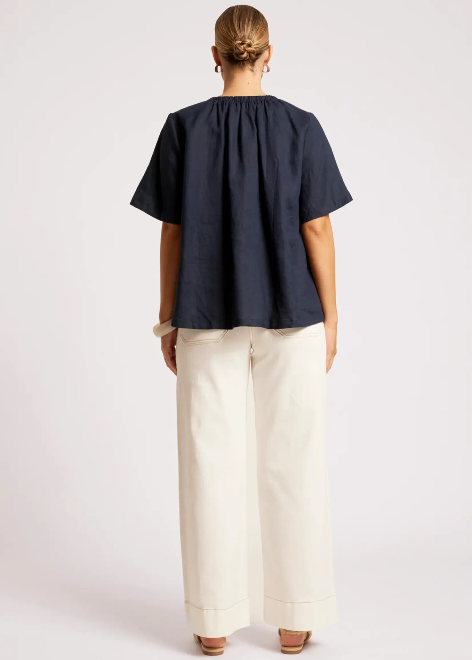 EB & Ive Cove Relaxed Top - Indigo