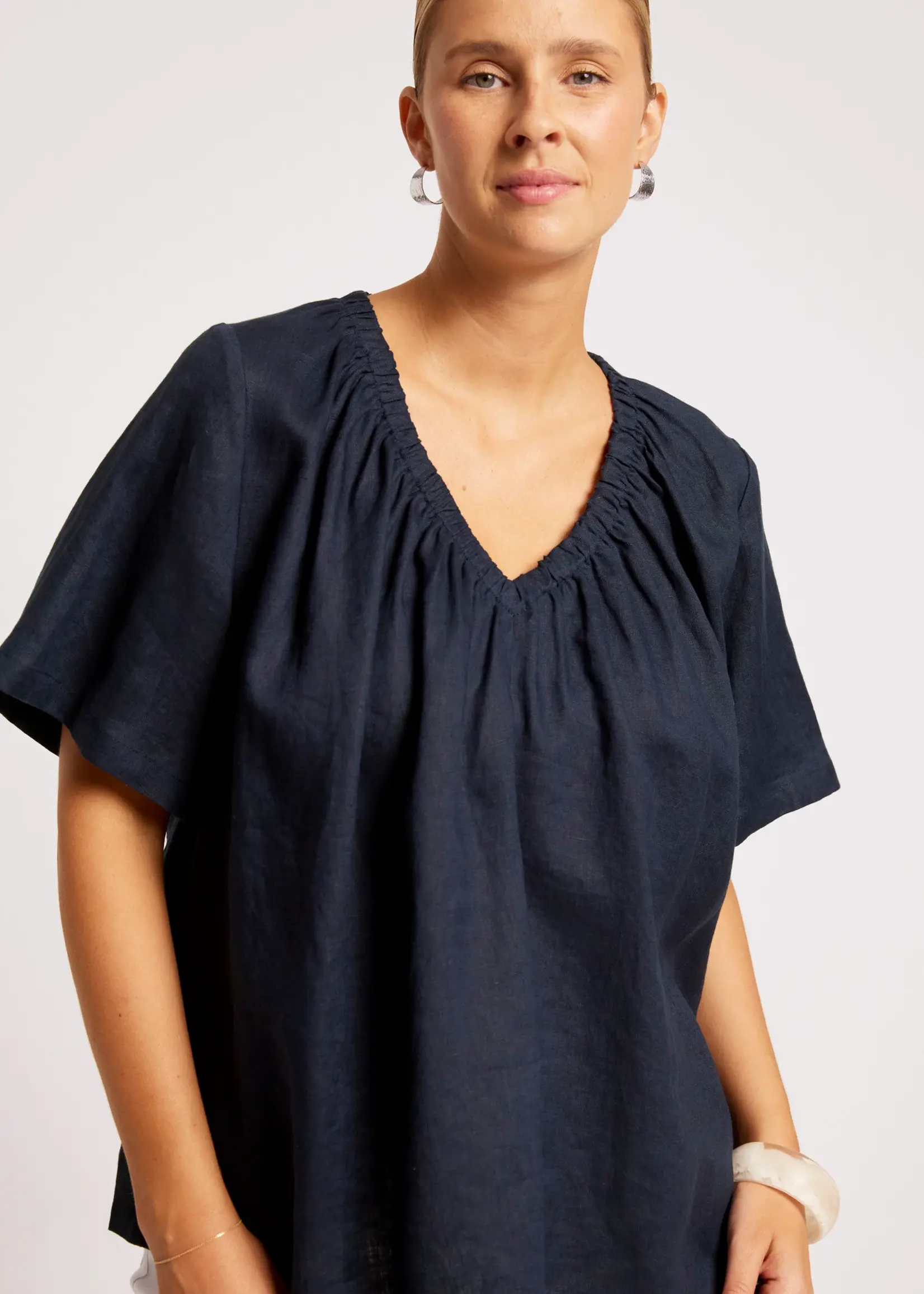 EB & Ive Cove Relaxed Top - Indigo