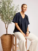 EB & Ive Cove Relaxed Top - Indigo