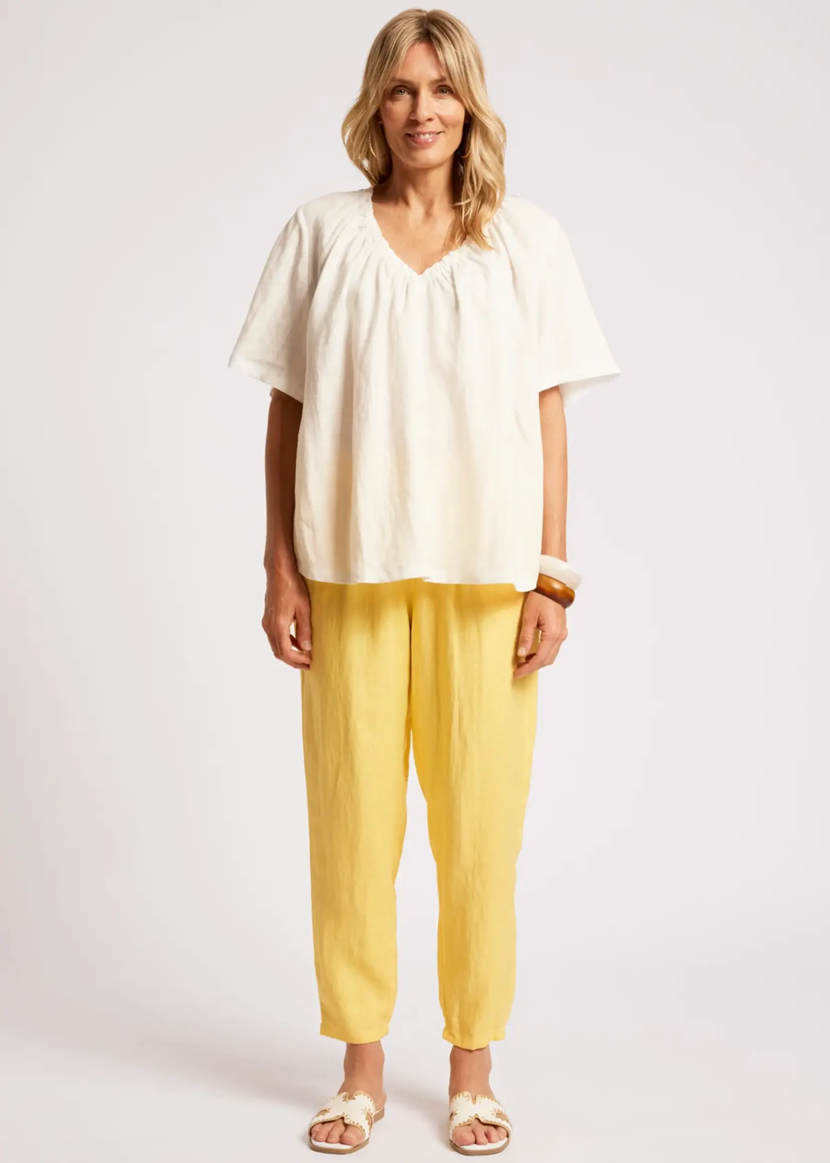 EB & Ive Cove Relaxed Top - White