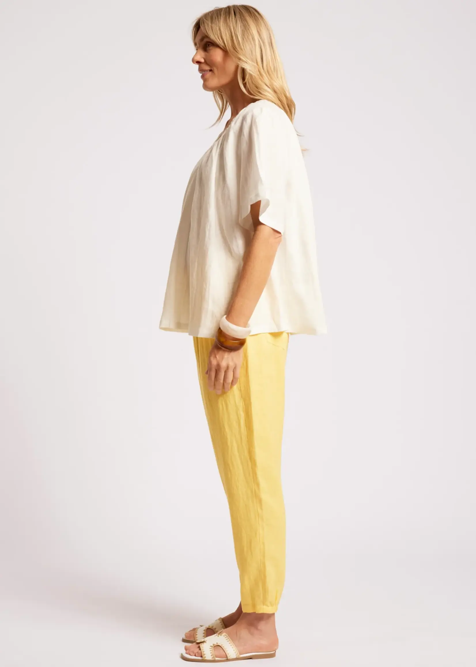 EB & Ive Cove Relaxed Top - White
