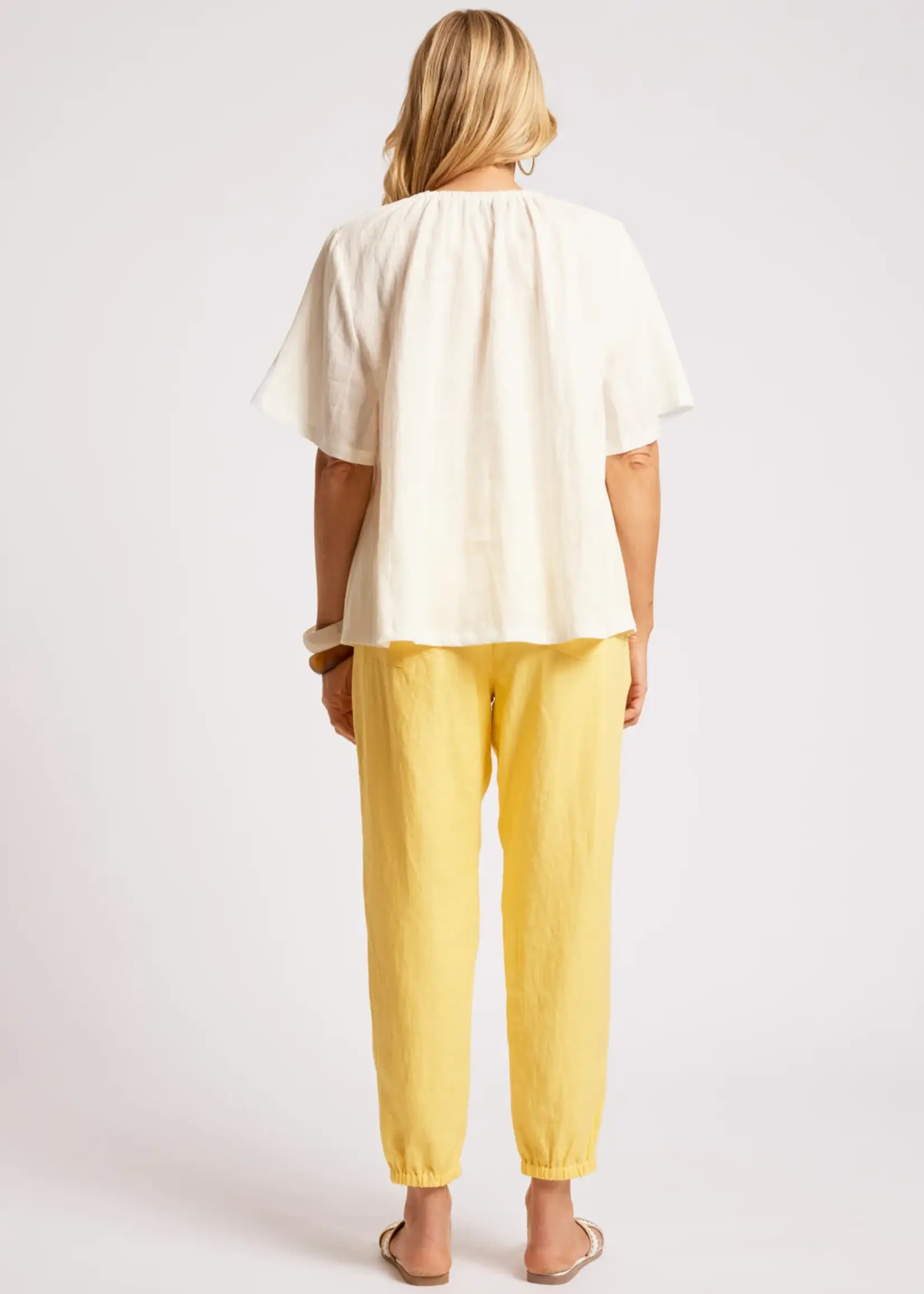 EB & Ive Cove Relaxed Top - White