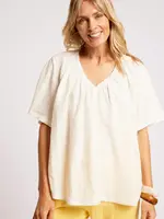 EB & Ive Cove Relaxed Top - White