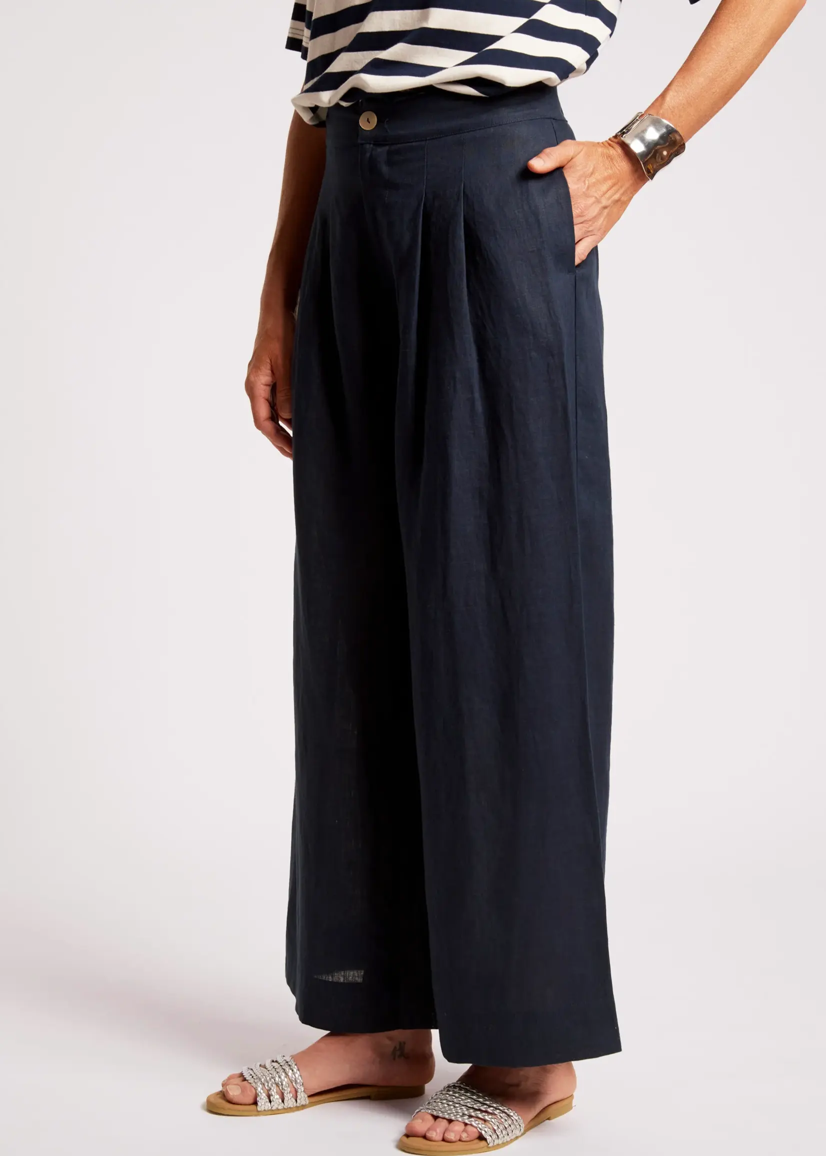 EB & Ive Cove Palazzo Pant - Indigo