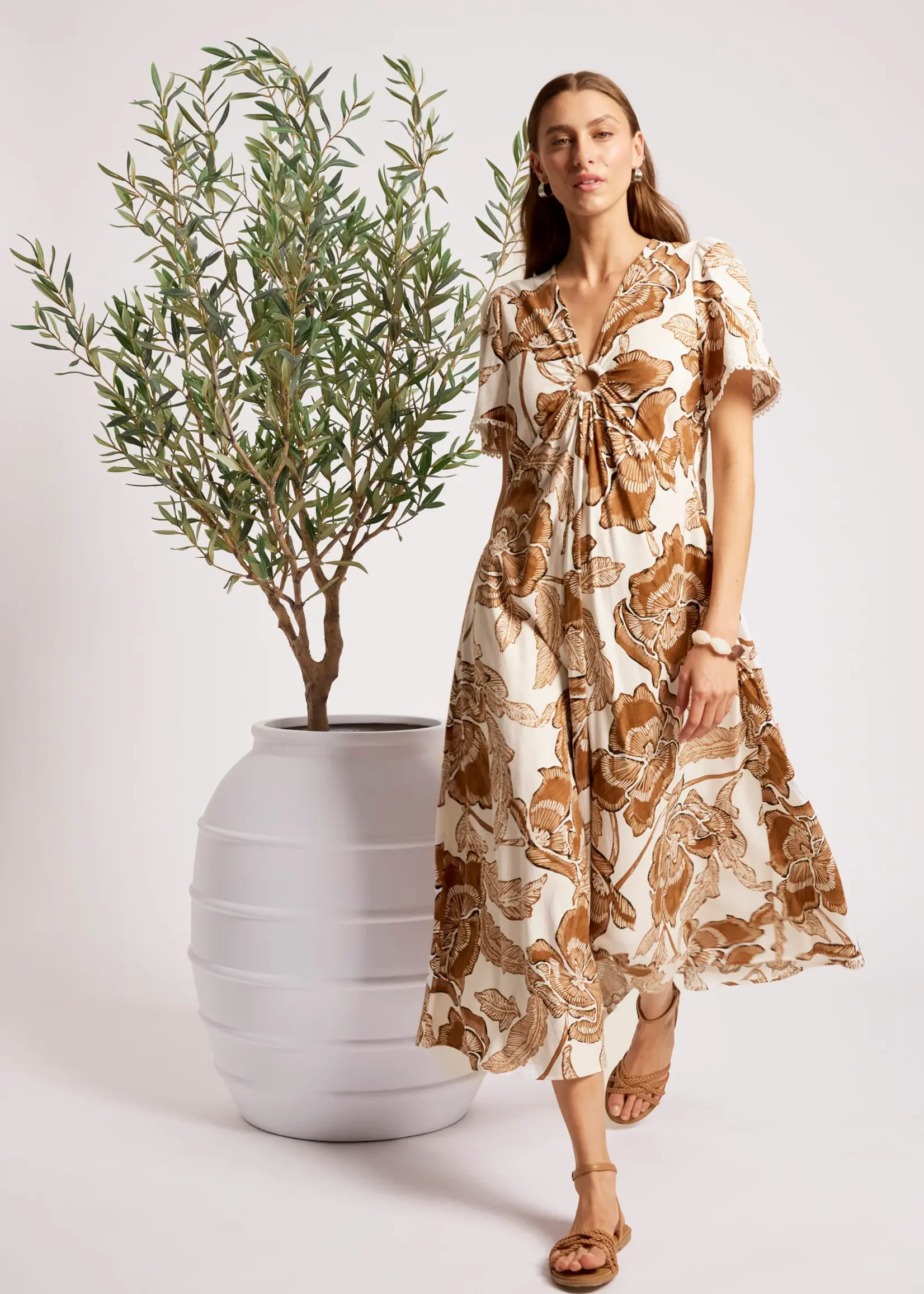 EB & Ive Gaia Maxi Dress - Dune