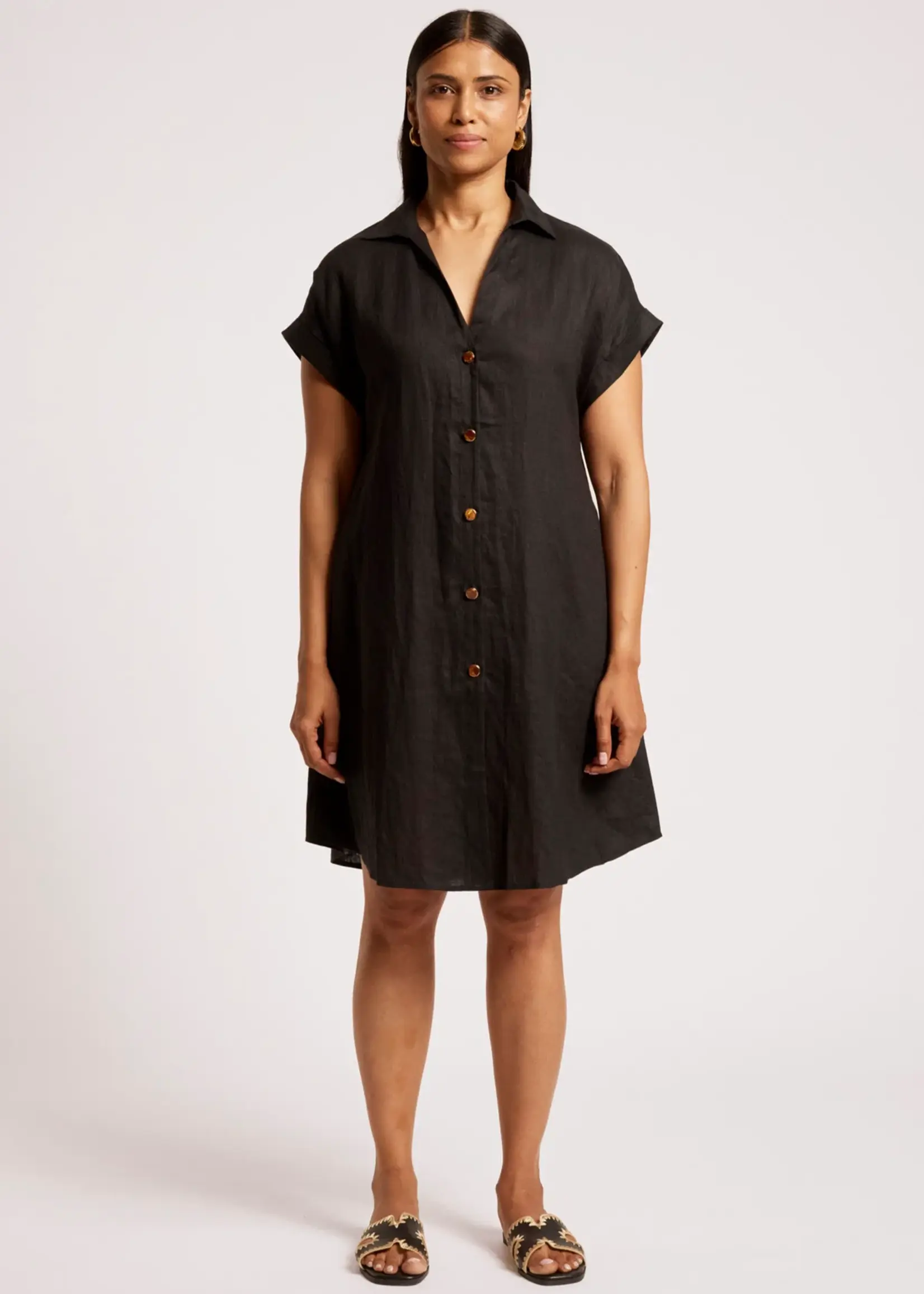 EB & Ive Maris Shirt Dress - Black