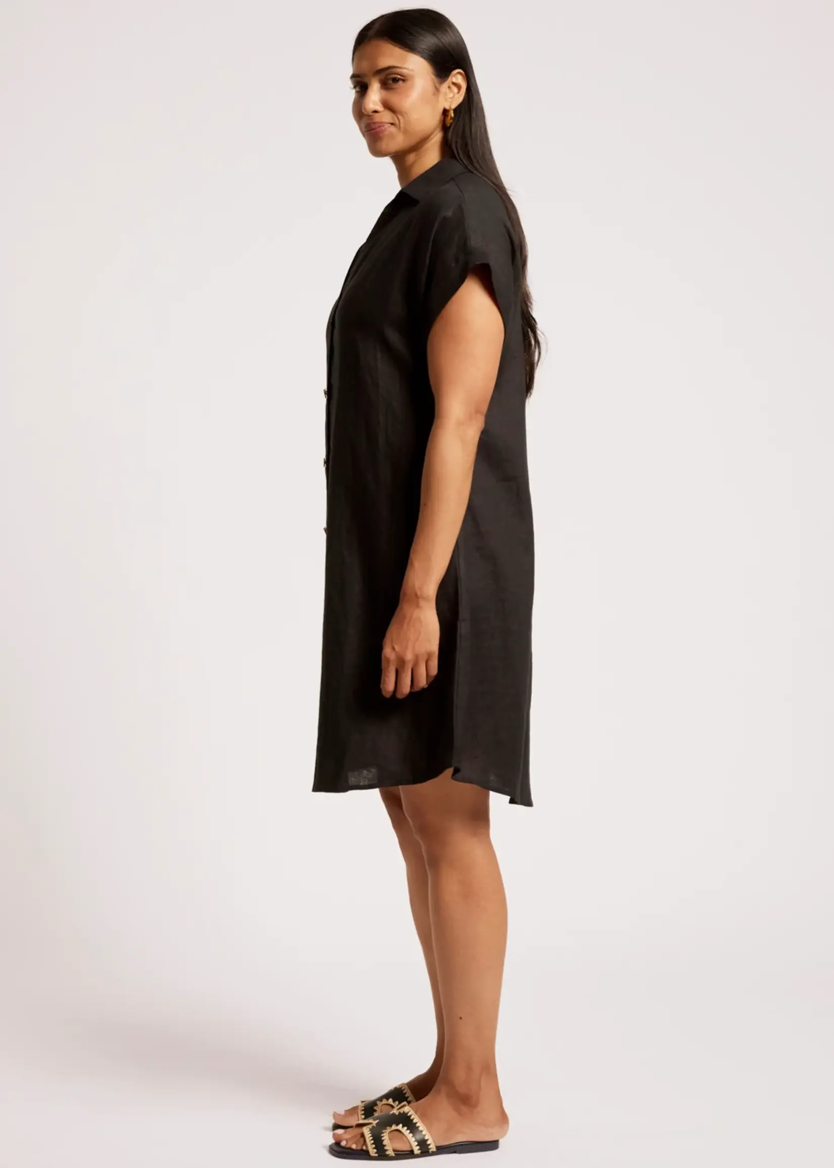 EB & Ive Maris Shirt Dress - Black