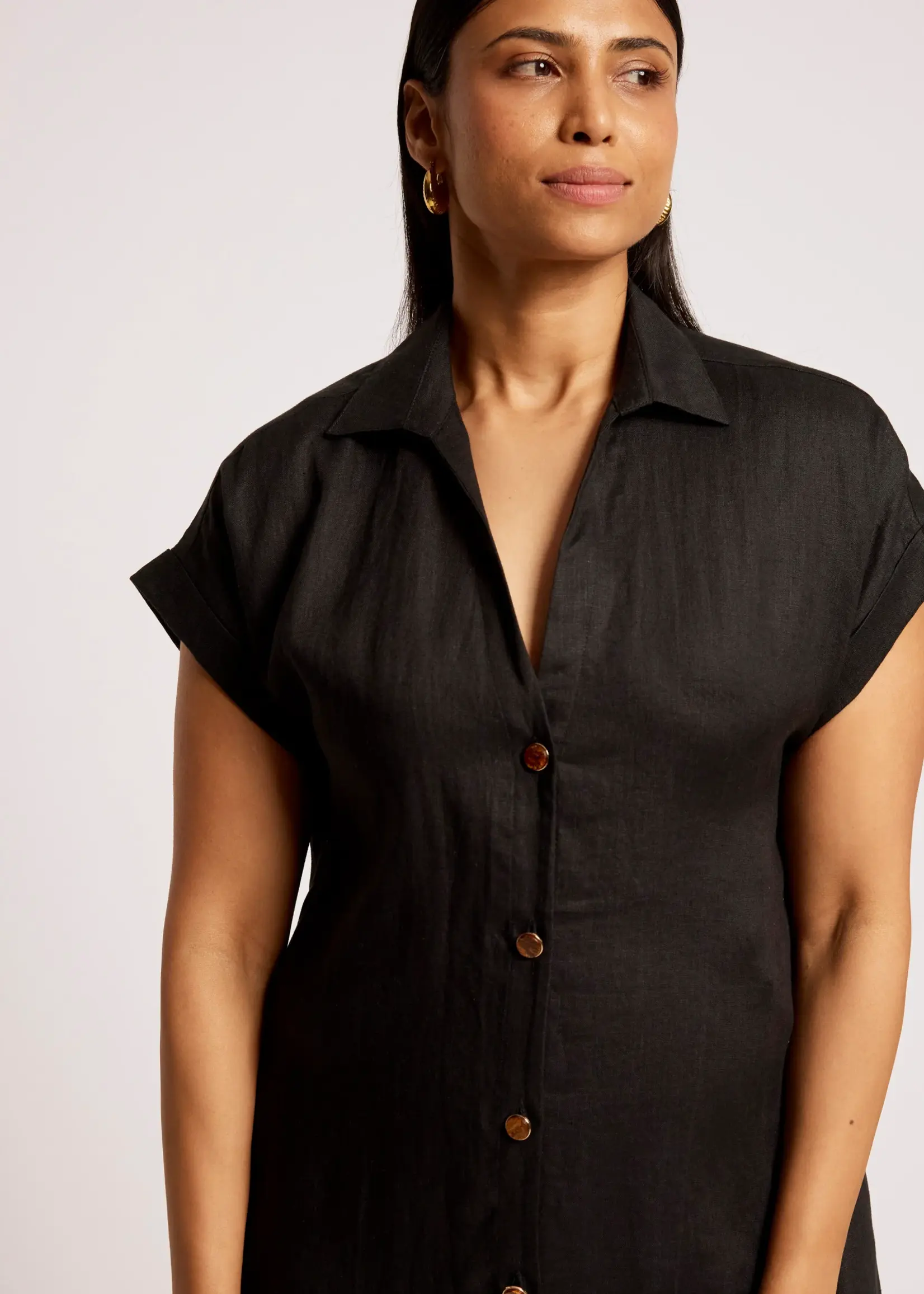 EB & Ive Maris Shirt Dress - Black