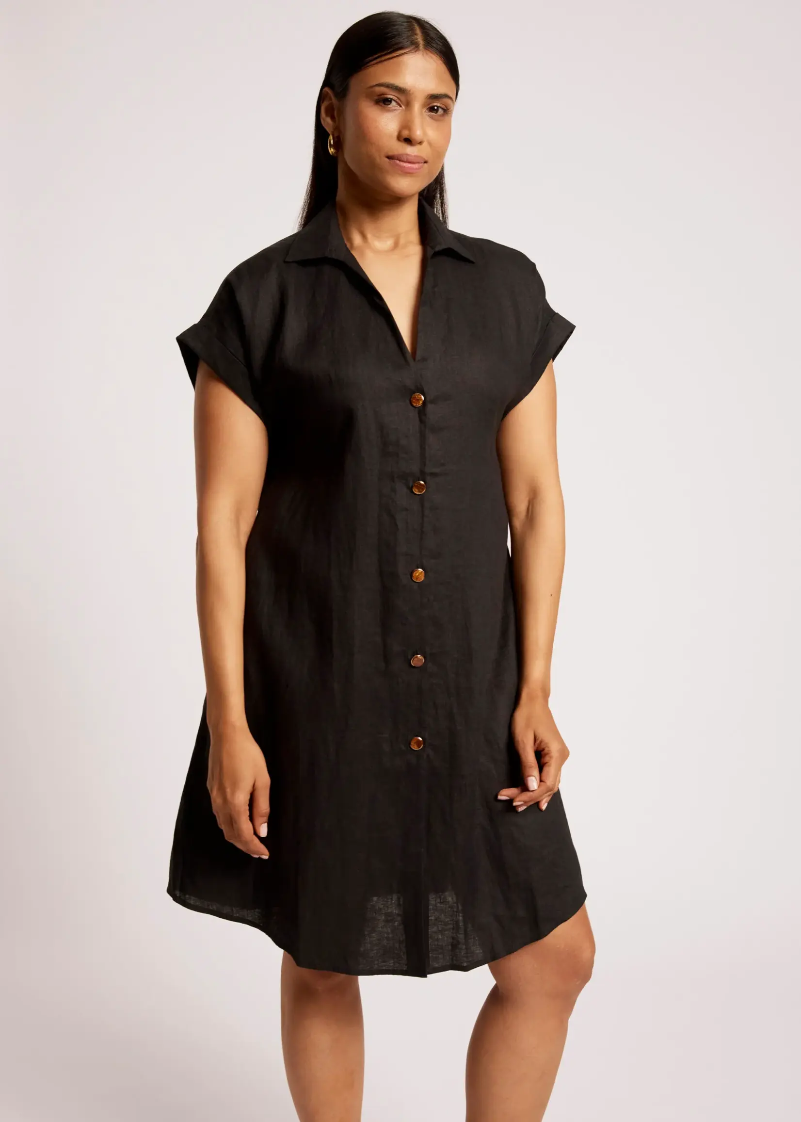 EB & Ive Maris Shirt Dress - Black