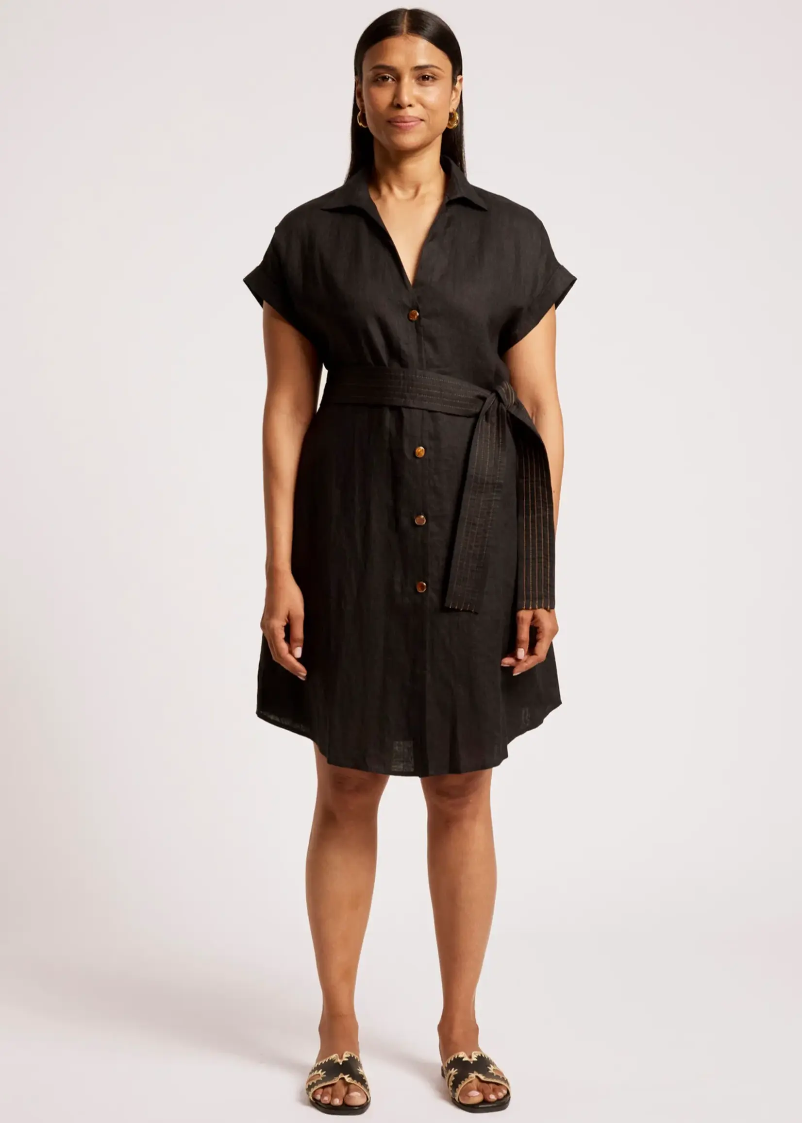 EB & Ive Maris Shirt Dress - Black
