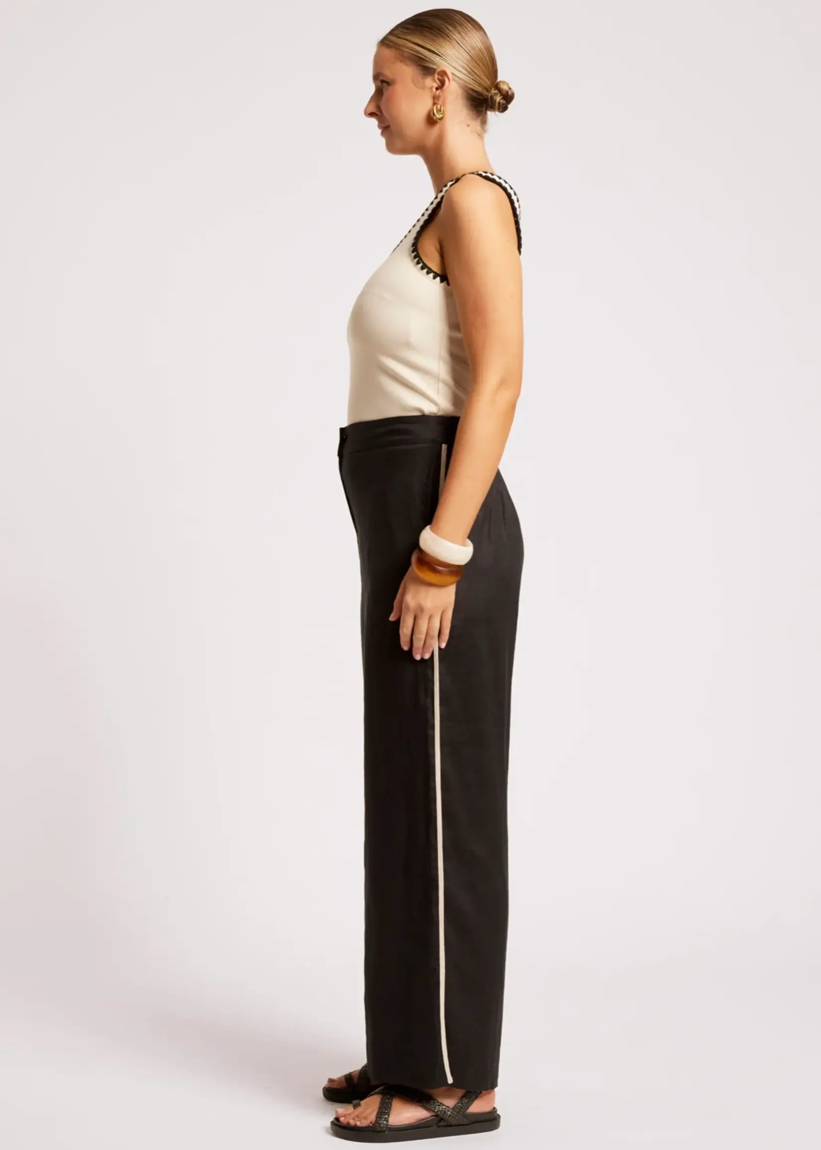 EB & Ive Maris Splice Pant - Black/Tusk