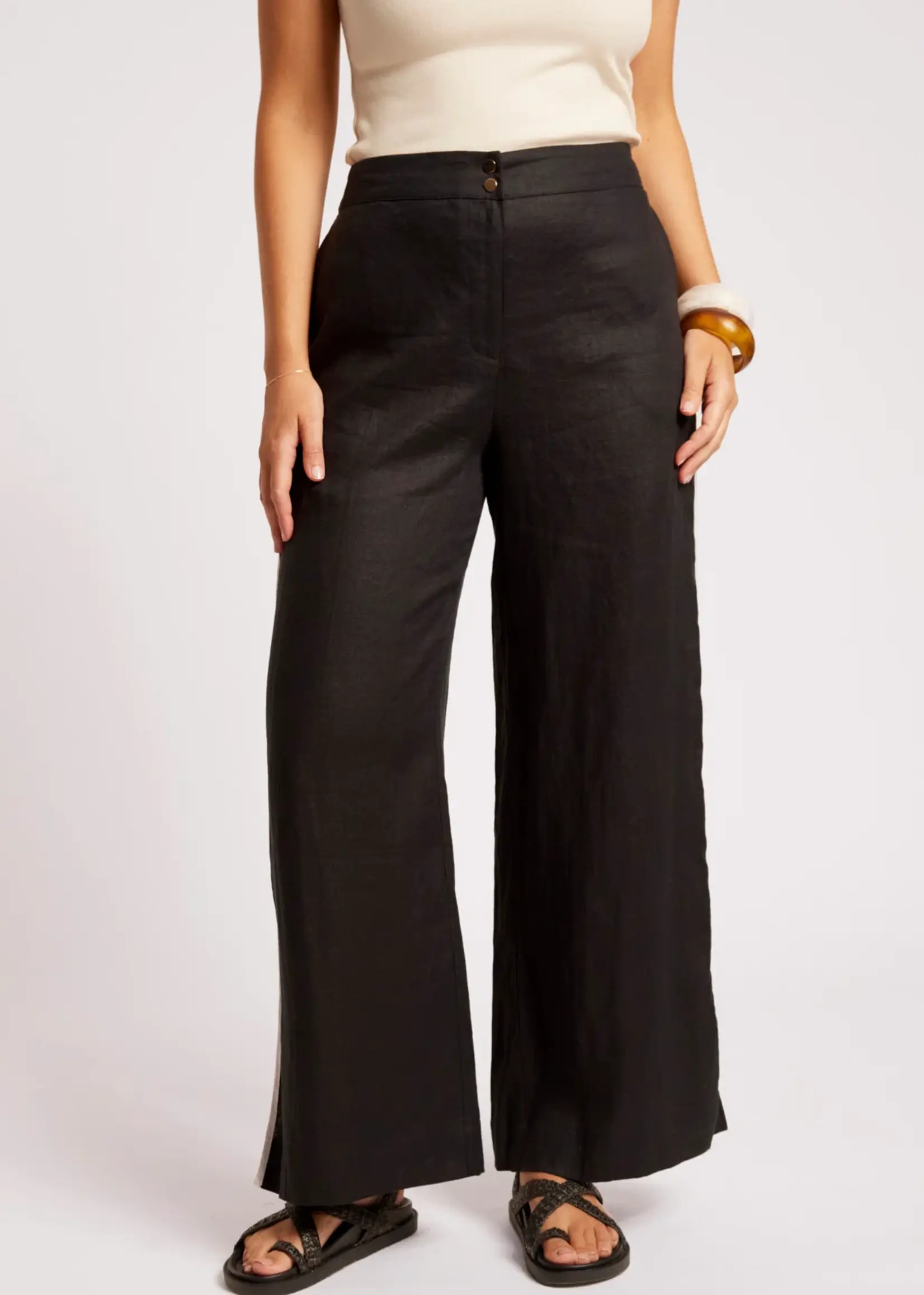 EB & Ive Maris Splice Pant - Black/Tusk